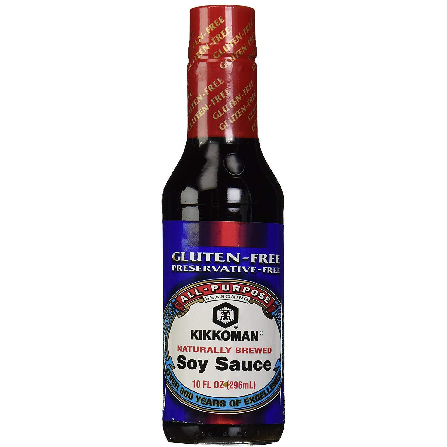 Kikkoman Soy Sauce, Gluten Free, 10 Oz