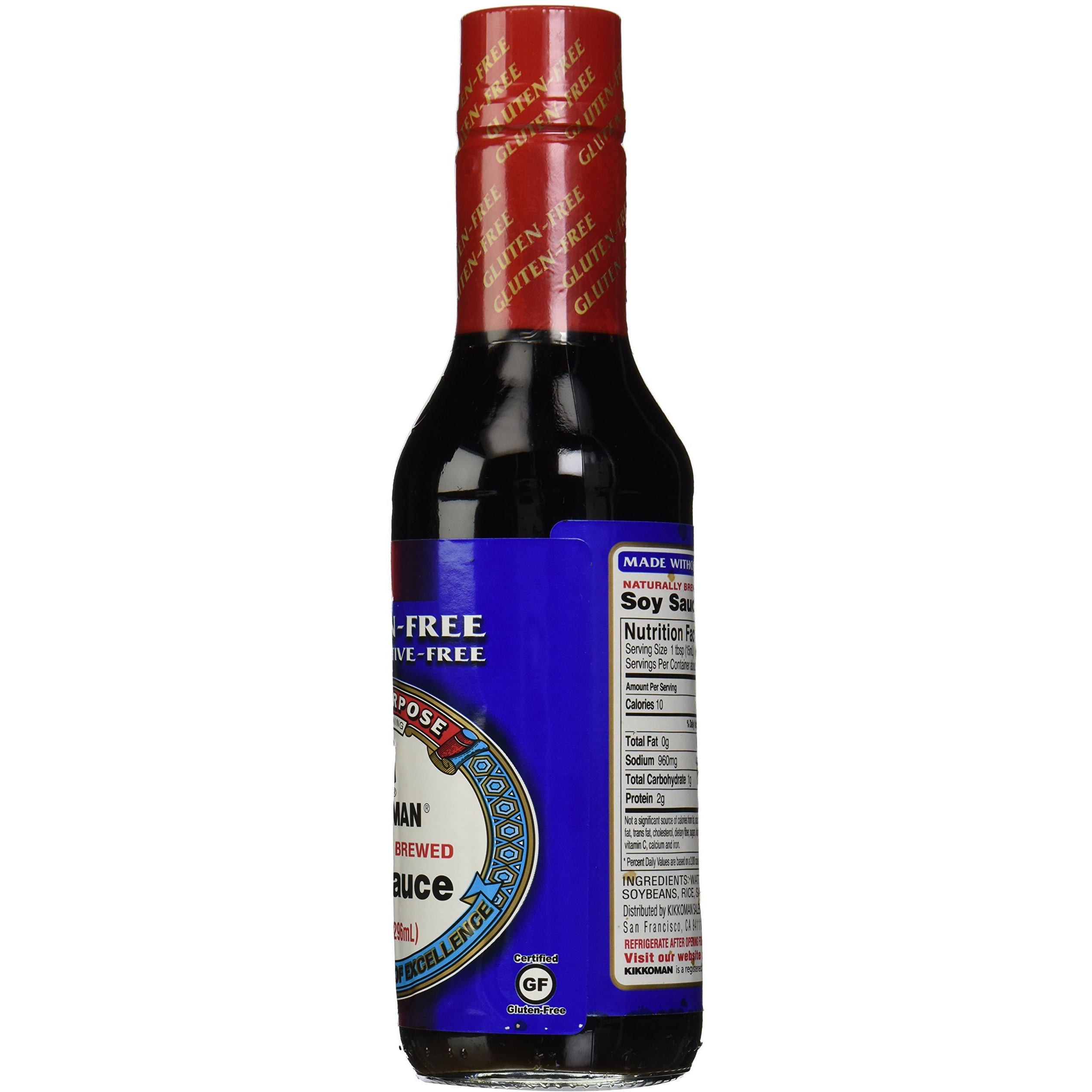 Kikkoman Soy Sauce, Gluten Free, 10 Oz