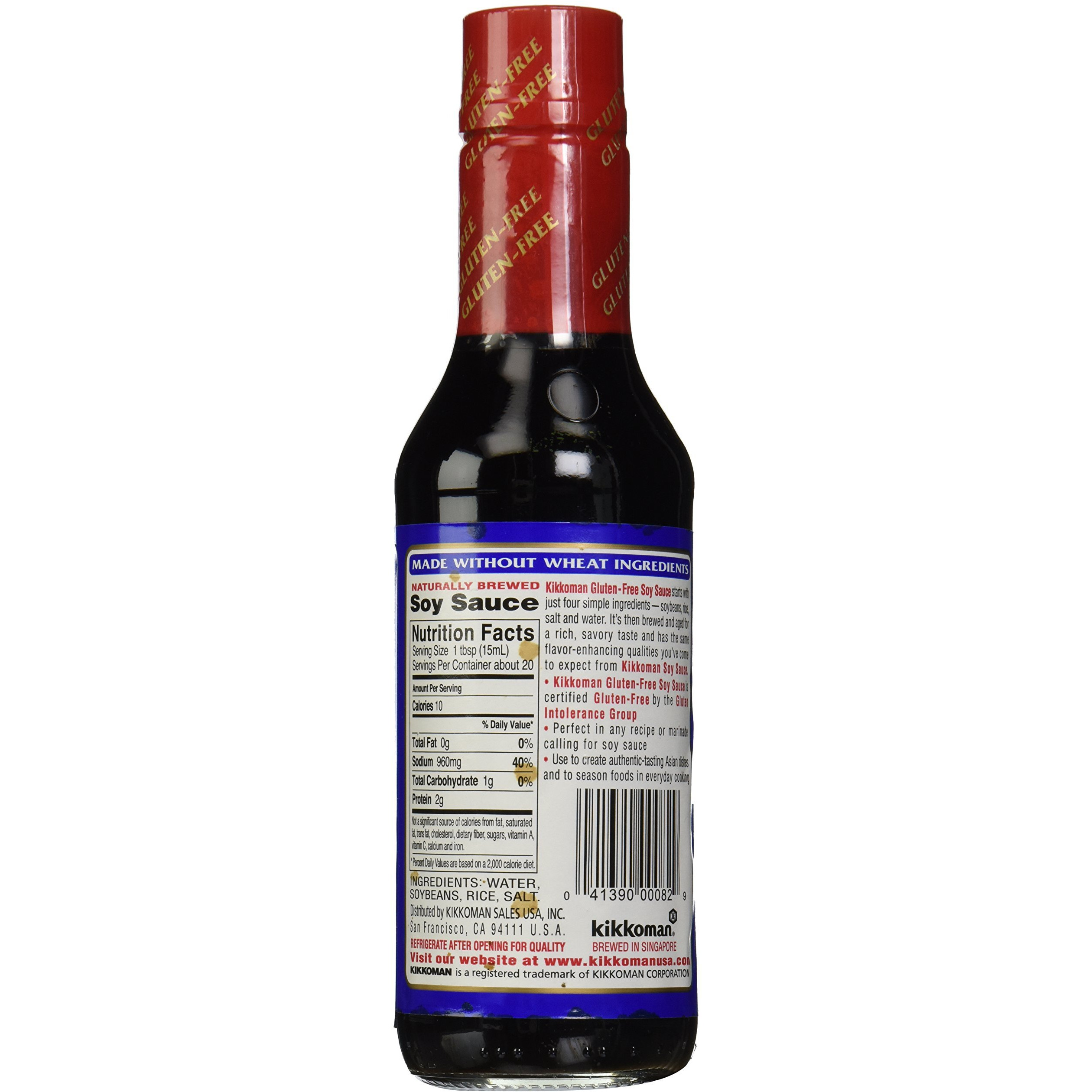 Kikkoman Soy Sauce, Gluten Free, 10 Oz