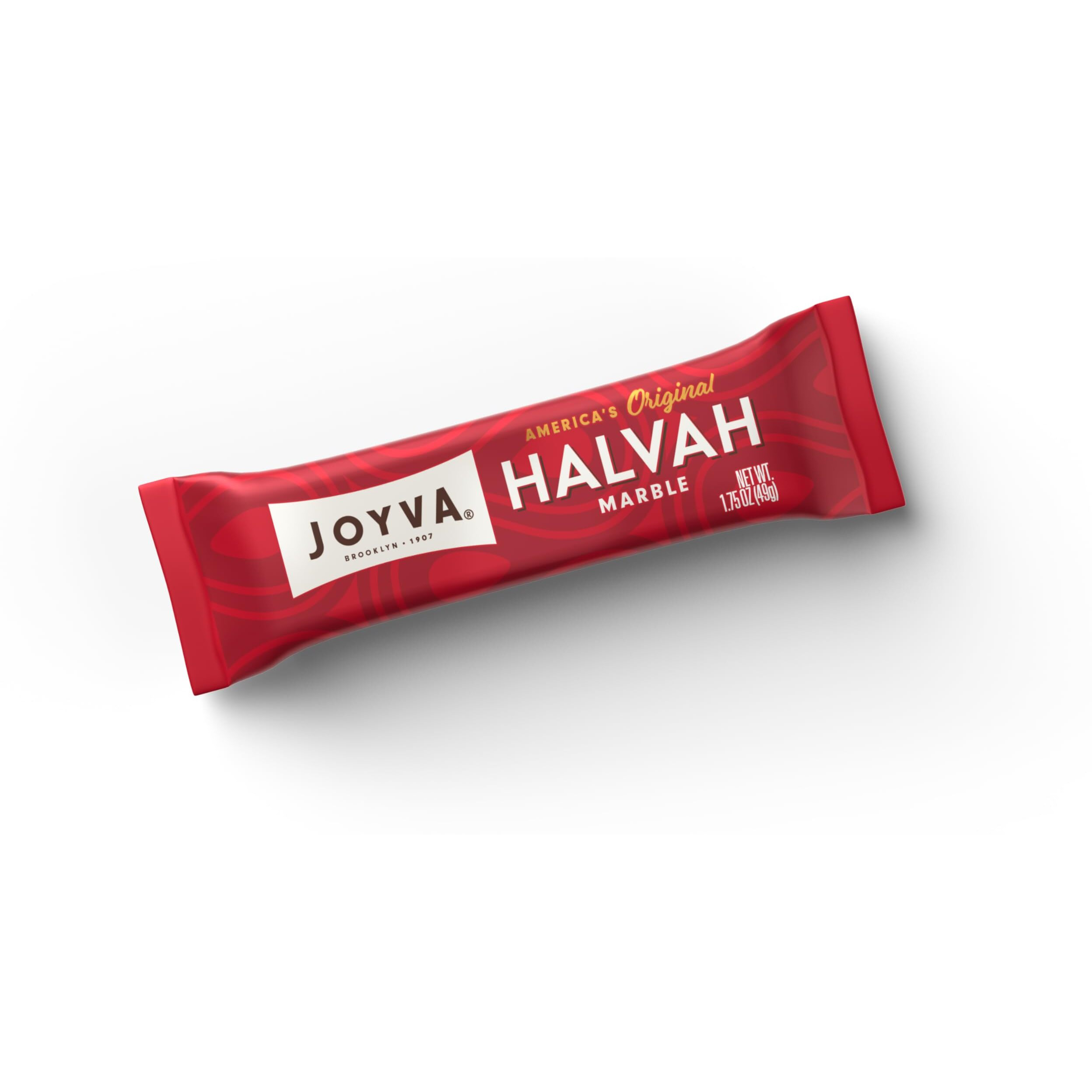 Joyva Halvah - Marble, 1.75Oz Pack Of 36 | A Delicious Sesame Treat | Dairy Free, Gluten-Free & Kosher Parve | Handcrafted In Brooklyn