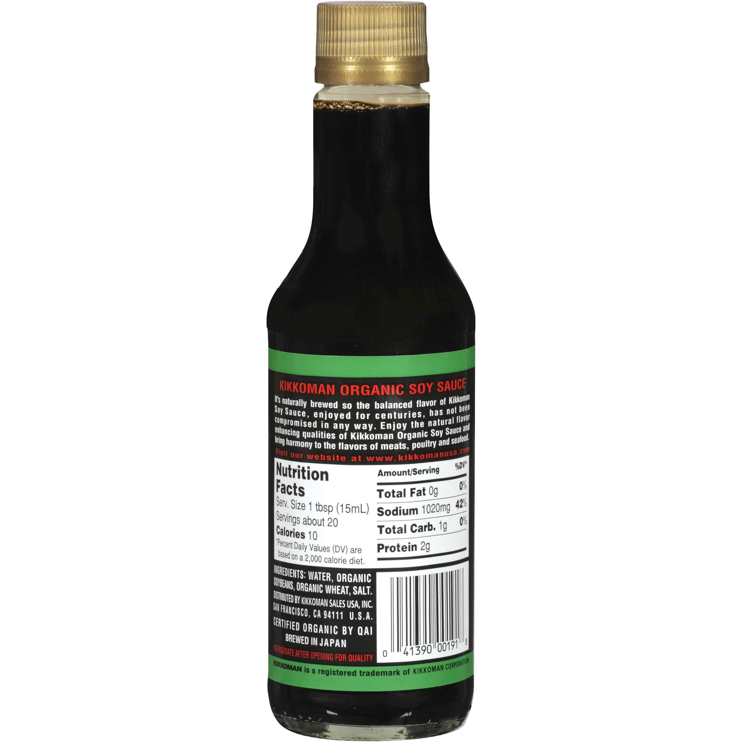Kikkoman Organic Naturally Brewed Soy Sauce, 10 Ounce
