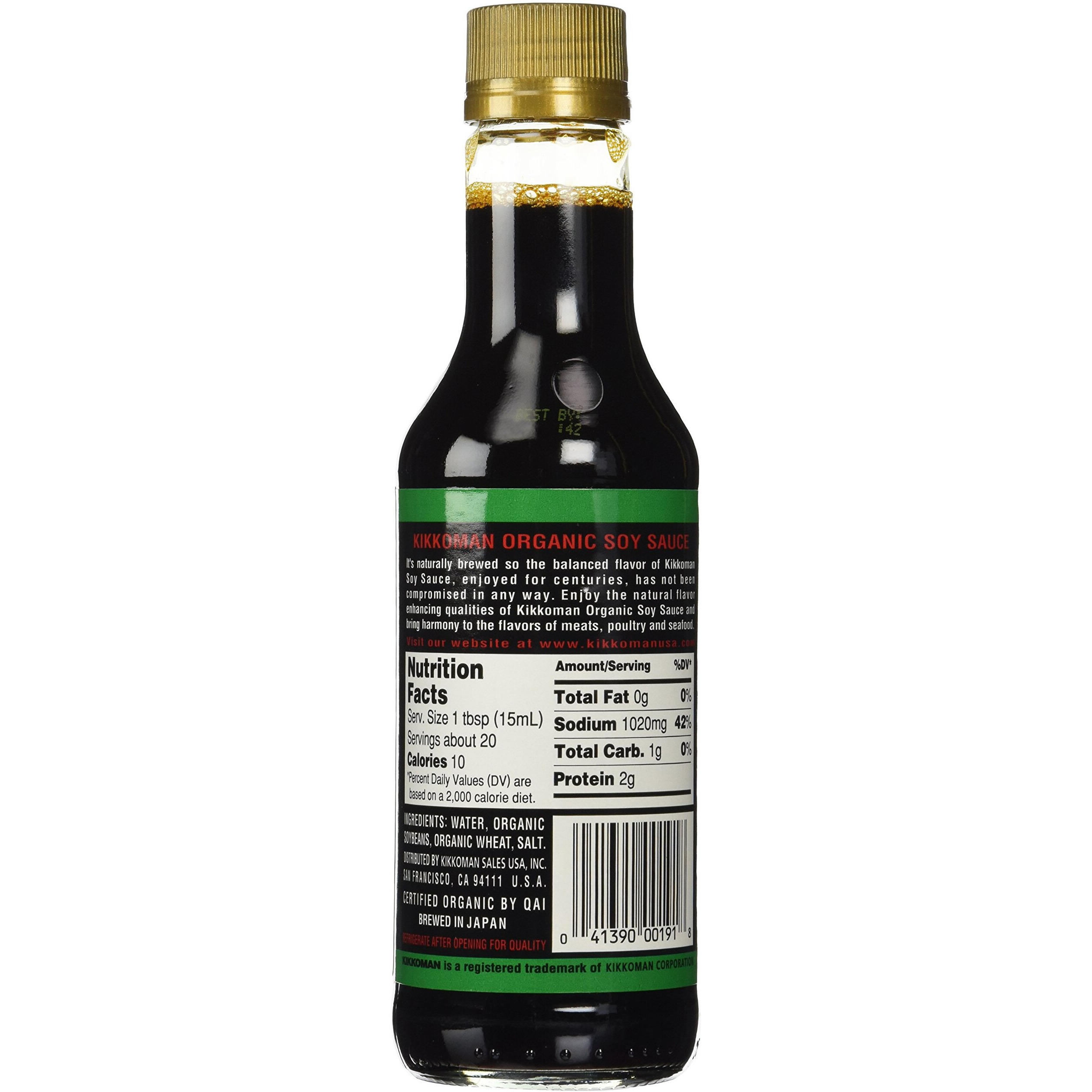 Kikkoman Organic Naturally Brewed Soy Sauce, 10 Ounce