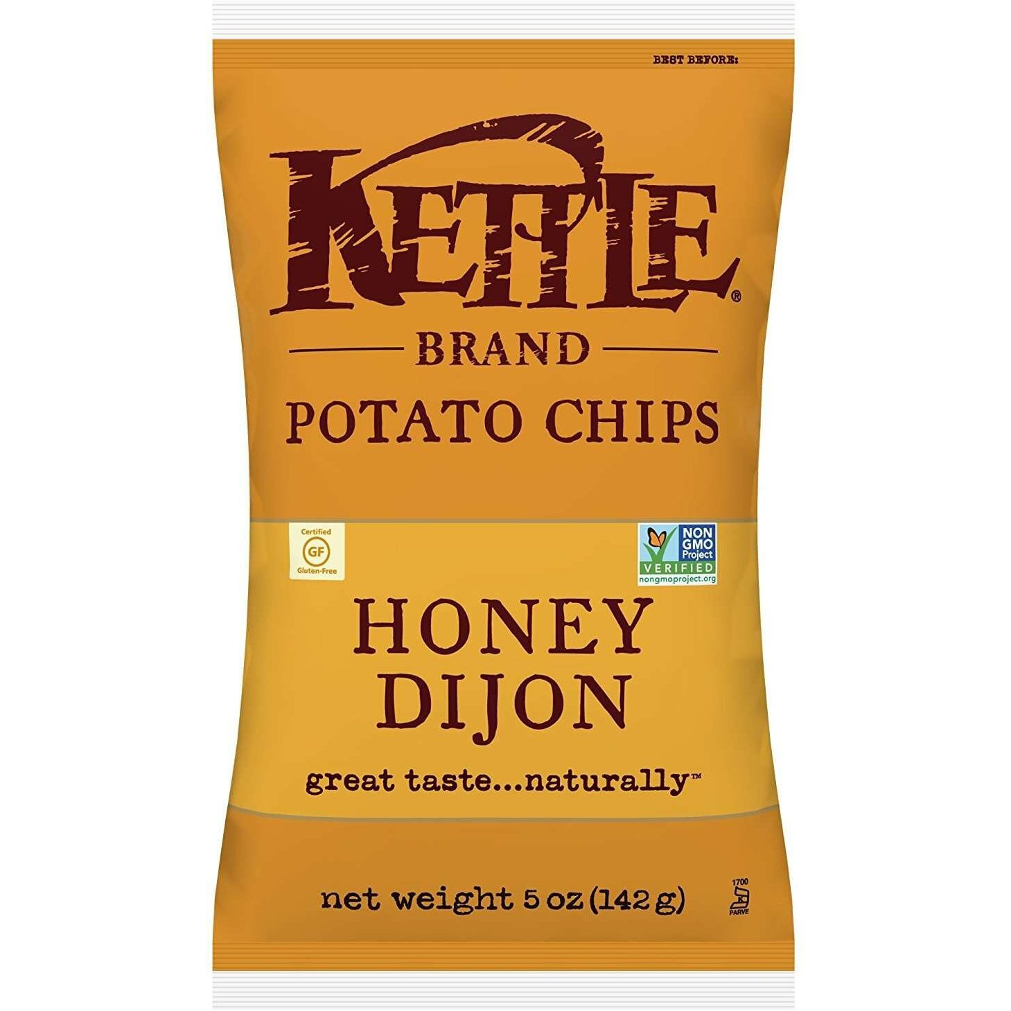 Kettle Brand Potato Chips, Honey Dijon Bags, 5 Ounce (Pack Of 15)