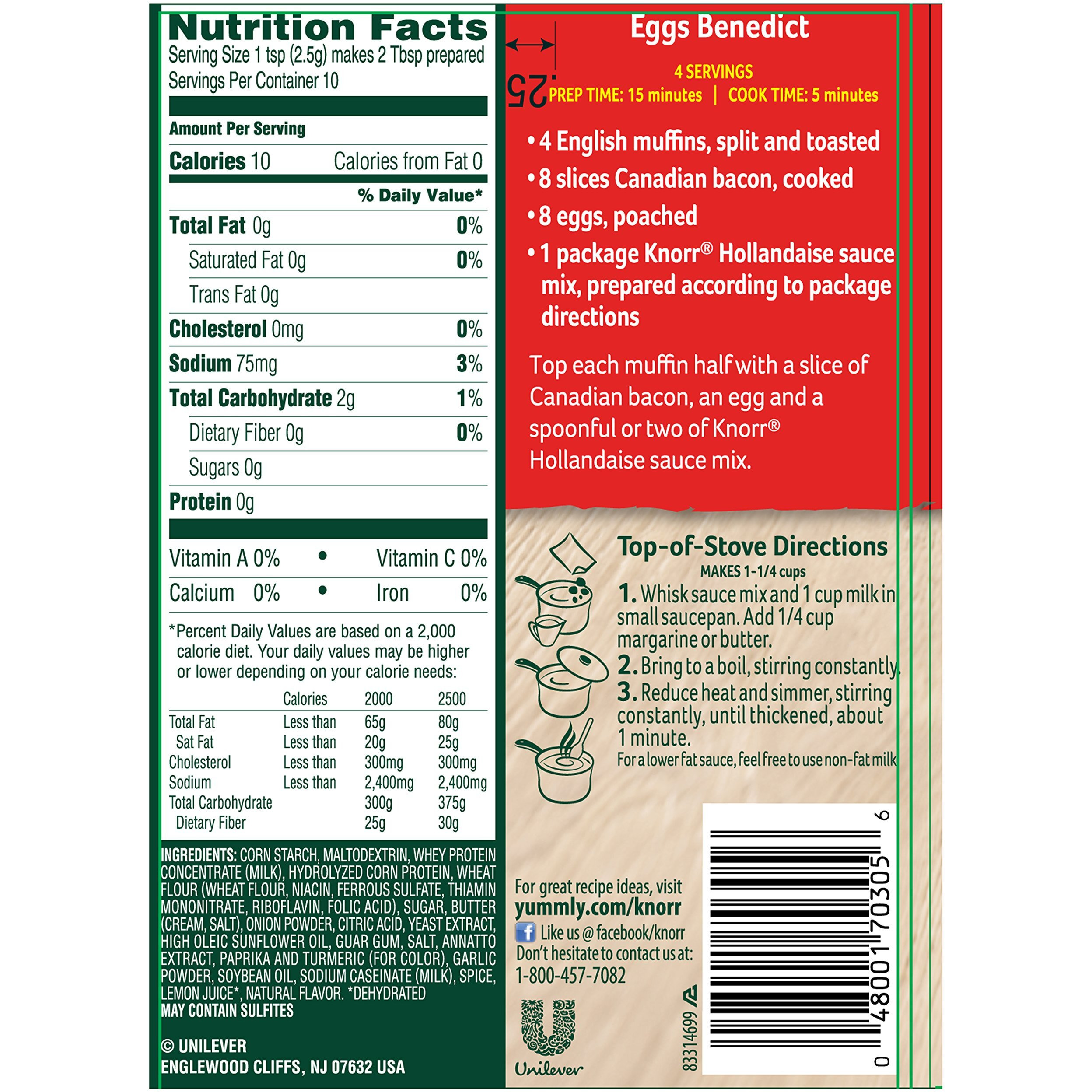 Knorr Hollandaise Sauce, .9-Ounce Packages (Pack Of 12)
