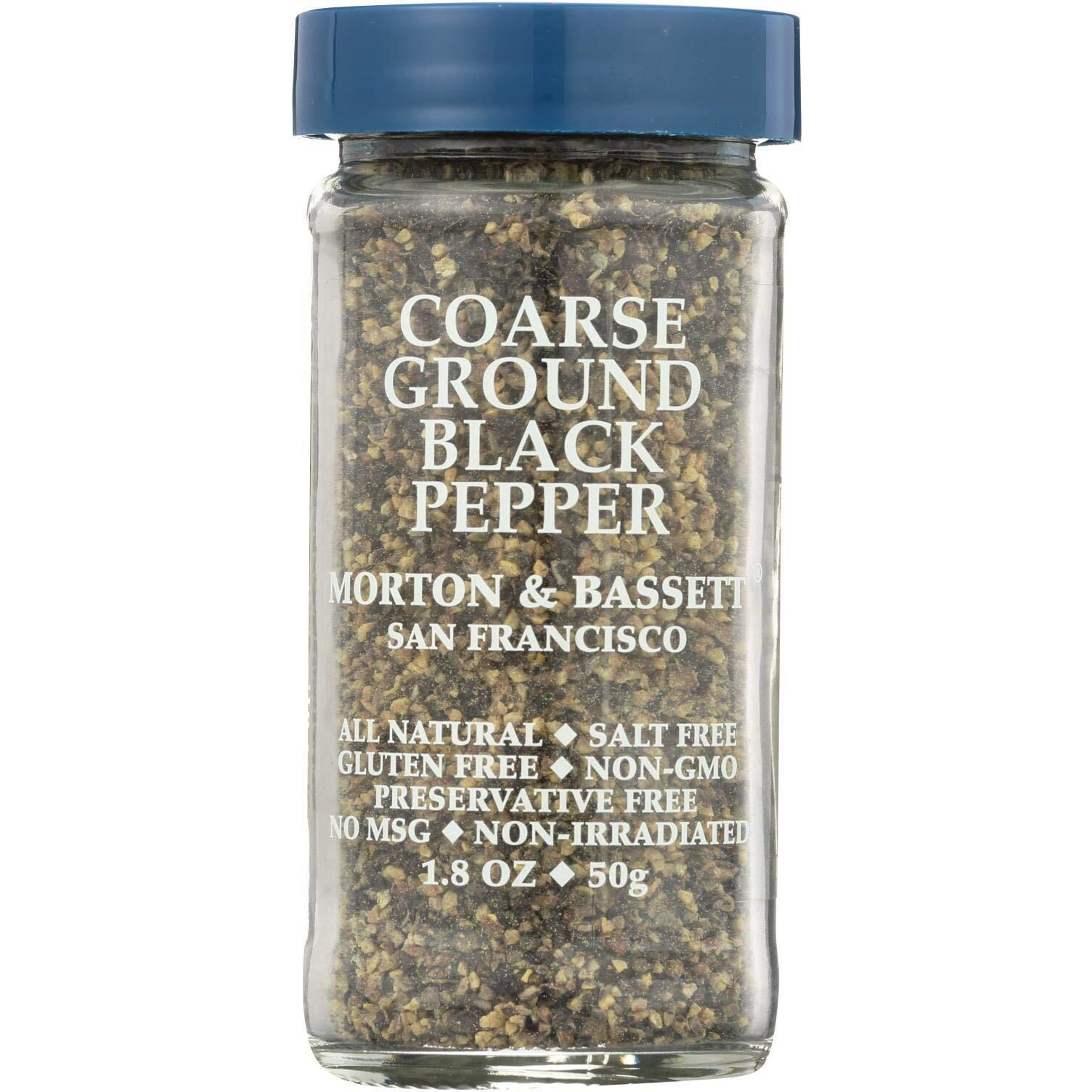 Morton & Bassett Coarse Ground Black Pepper, 1.8-Ounce Jar