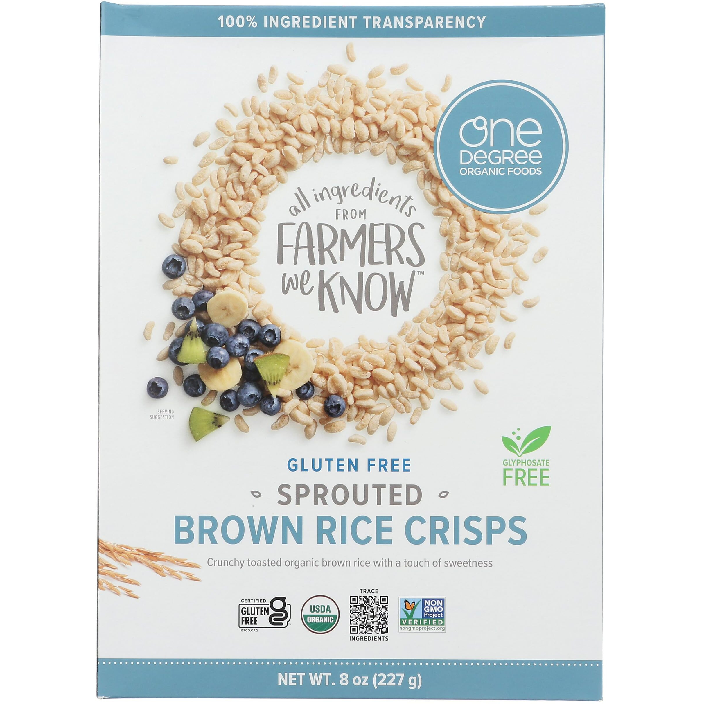 One Cereal Rice Crisp Brown, 8 Oz