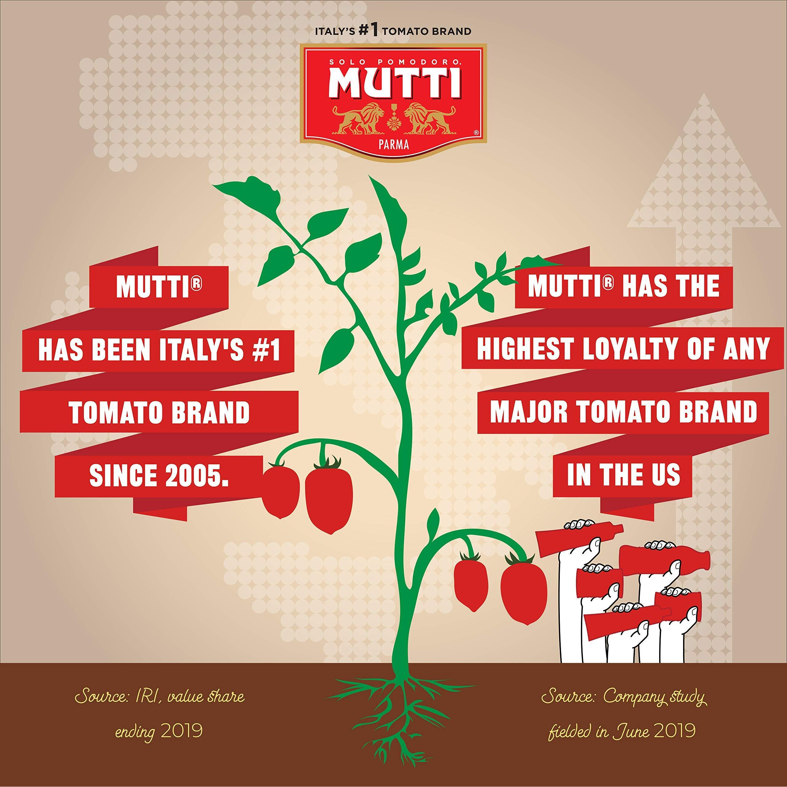 Mutti - 24.5 Oz. 6 Pack Of Tomato Puree (Passata) From Italys 1 Tomato Brand. Sweet And Velvety For Recipes Calling For Pureed Tomatoes.