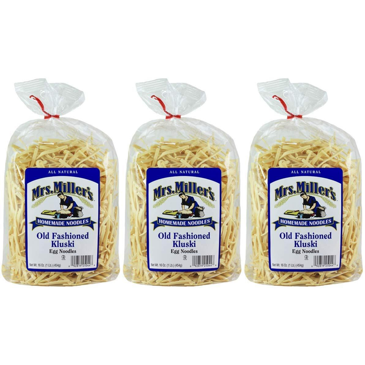 Mrs Miller Kluski Noodles, 16-Ounce Bags (Pack Of 3)