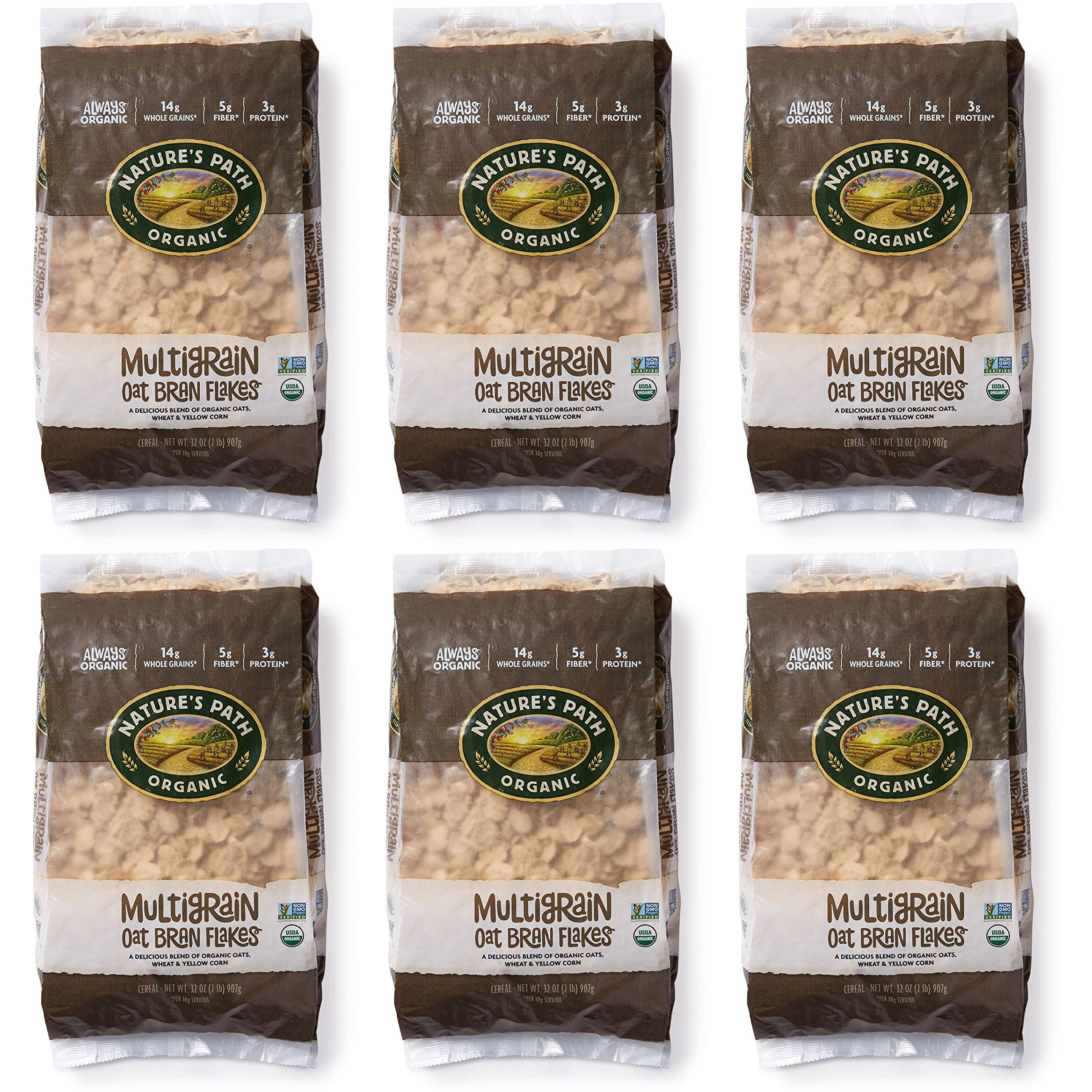 Nature's Path Organic Cereal, Multigrain Oat Bran, 32 Oz Bag (Pack Of 6)