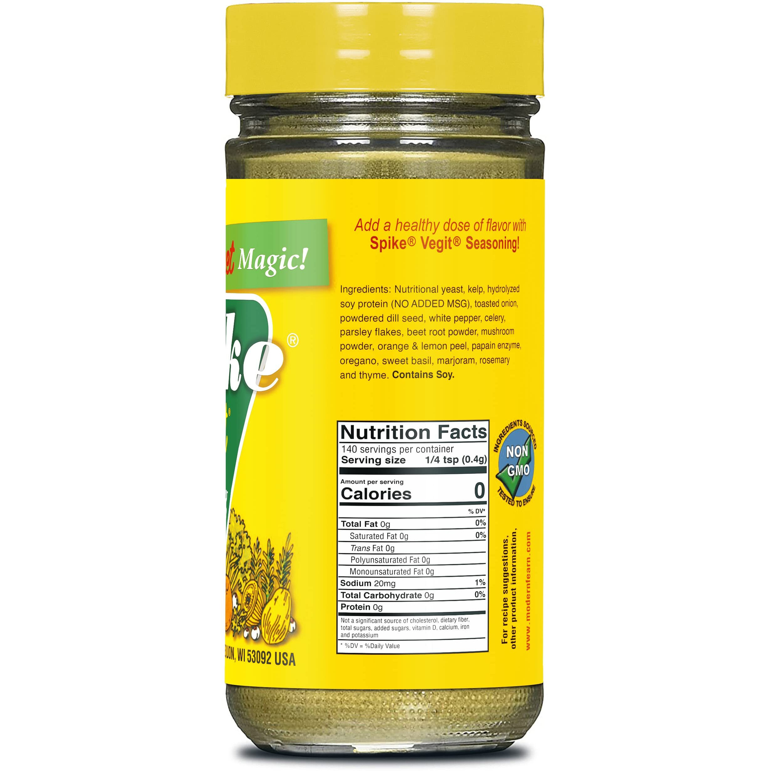 Spike Gourmet Natural Seasoning, Vegit, 2 Ounce (Pack Of 6)