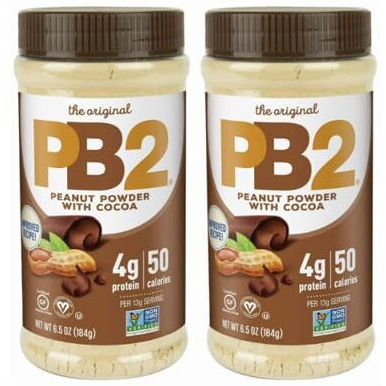 Pb2 Powdered Peanut Butter With Chocolate - 6.5 Oz (Pack Of 2)