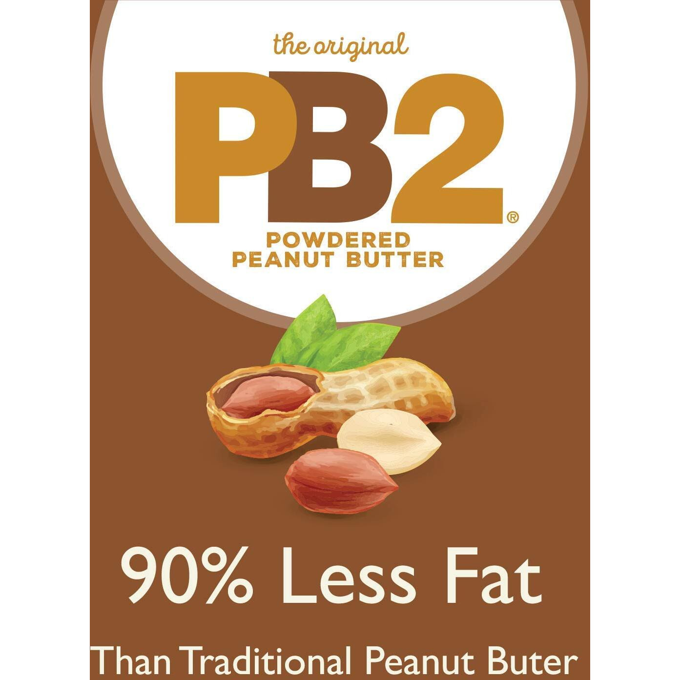 Pb2 Powdered Peanut Butter With Chocolate - 6.5 Oz (Pack Of 2)