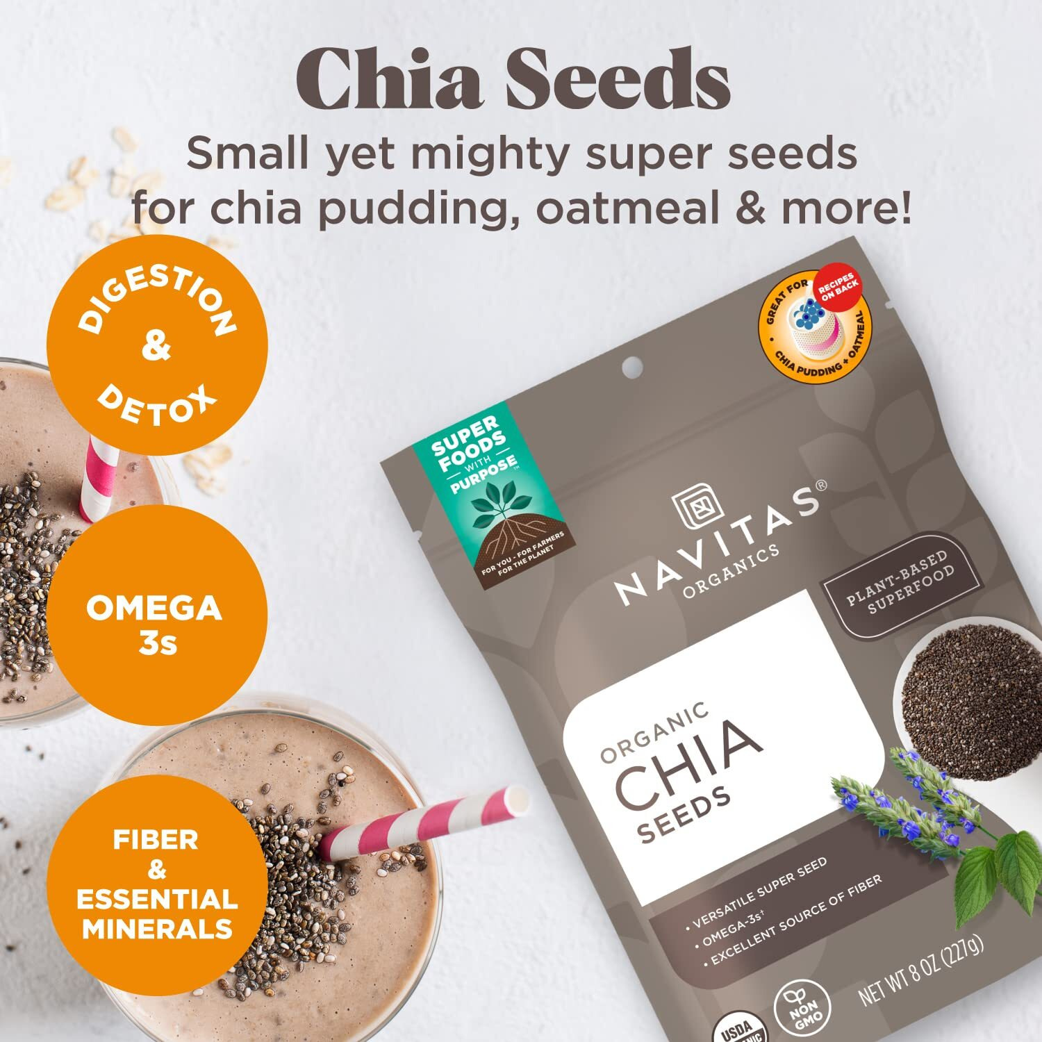 Navitas Organics Chia Seeds (16Oz)
