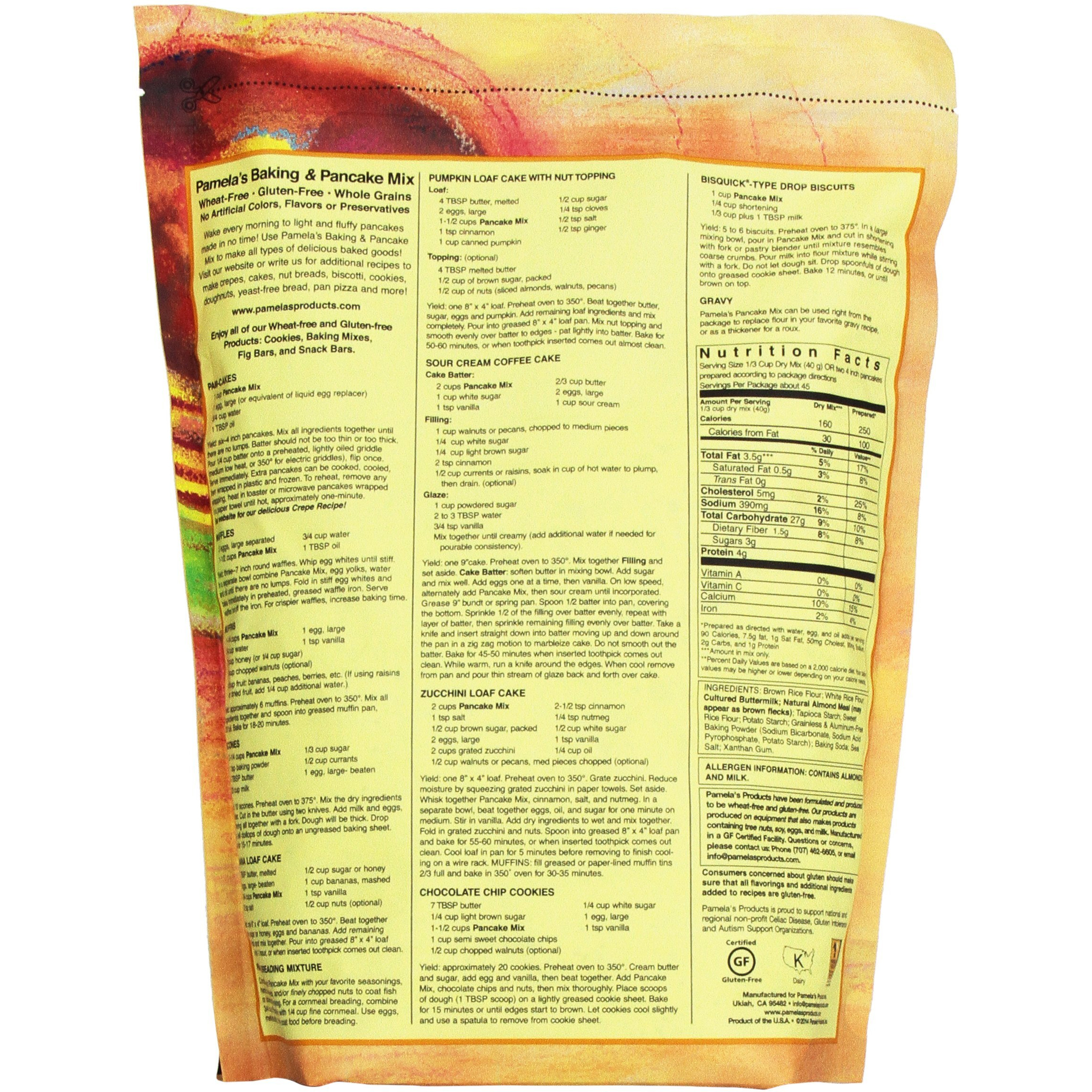 Pamela's Products, Ultimate Baking And Pancake Mix, 64 Oz