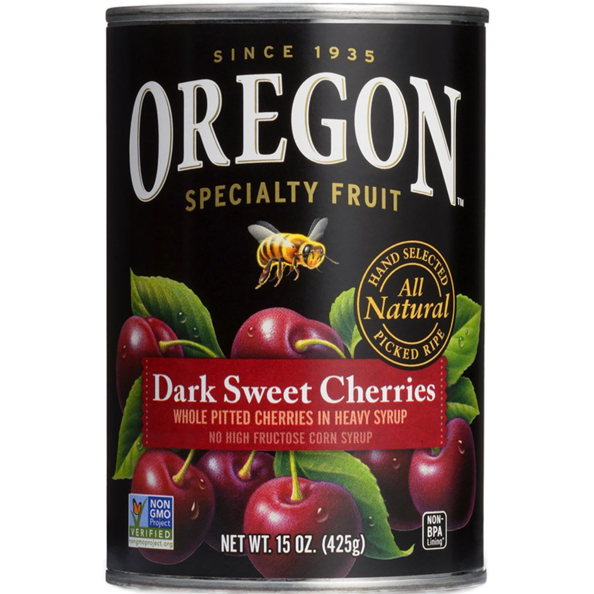 Oregon Specialty Fruit, Dark Sweet Cherries, Pitted, All-Natural,15 Ounce (Pack Of 3)