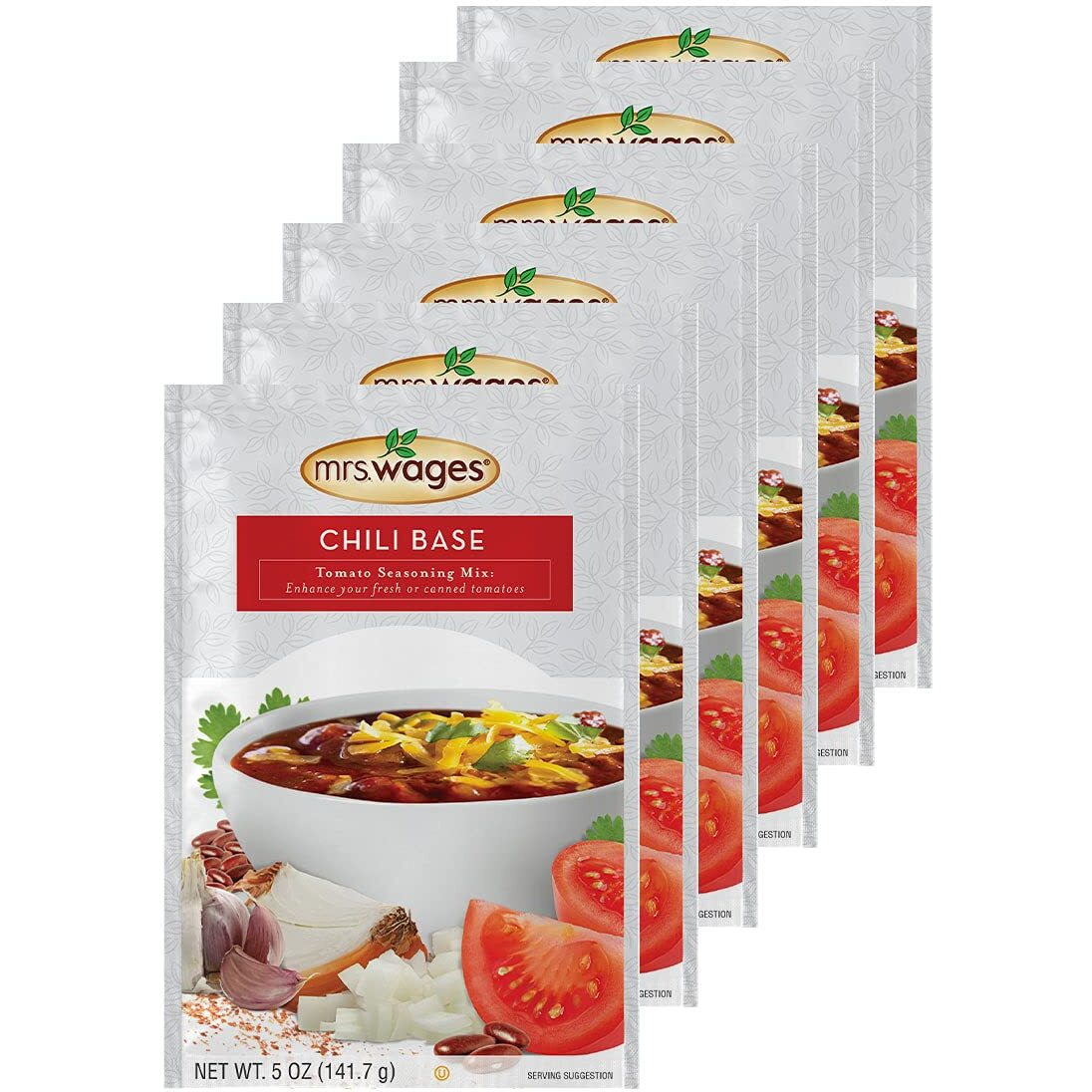Mrs Wages Chili Base Canning Mix, 5 Oz Package (Value Pack Of 6)