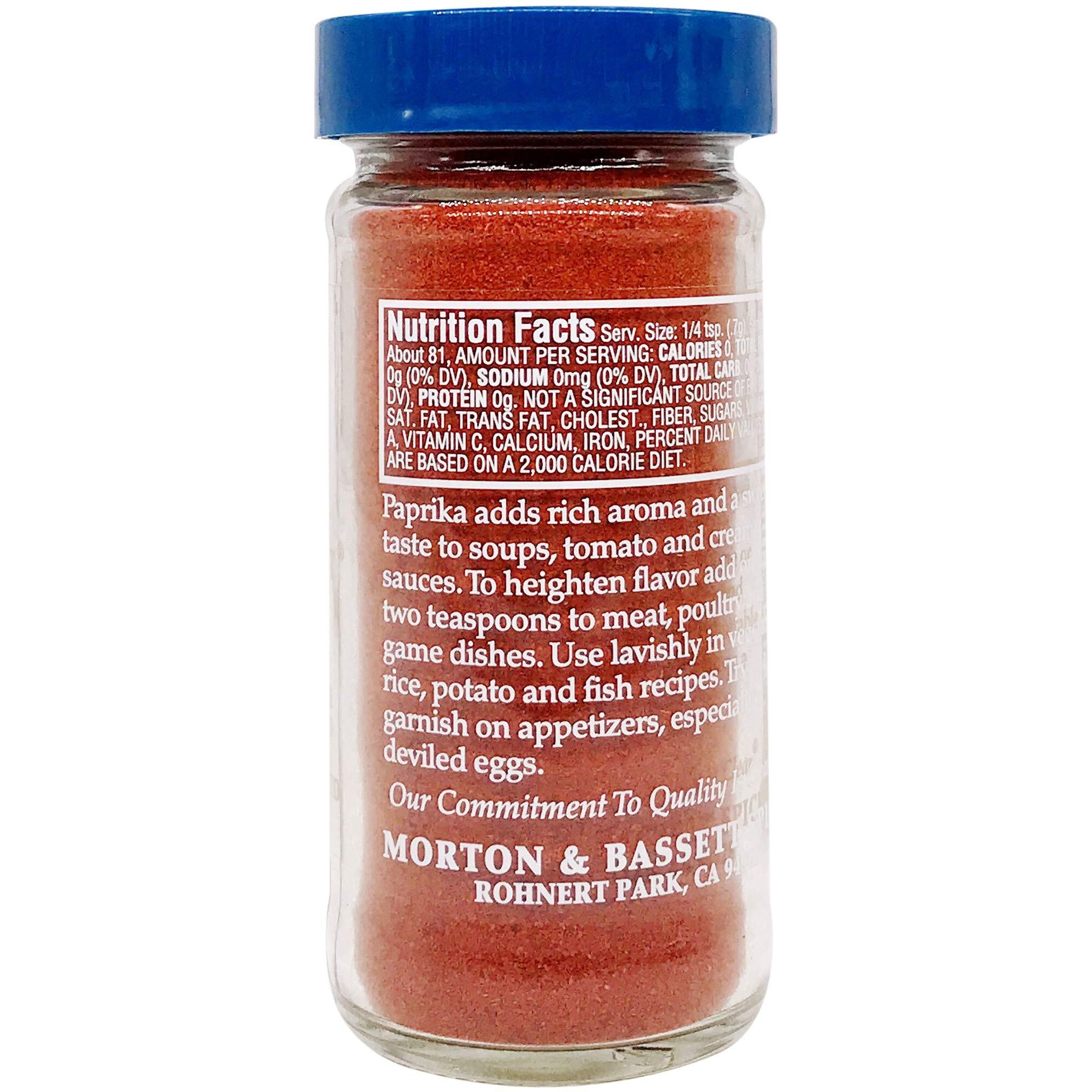 Morton & Bassett Paprika, 2-Ounce Jar