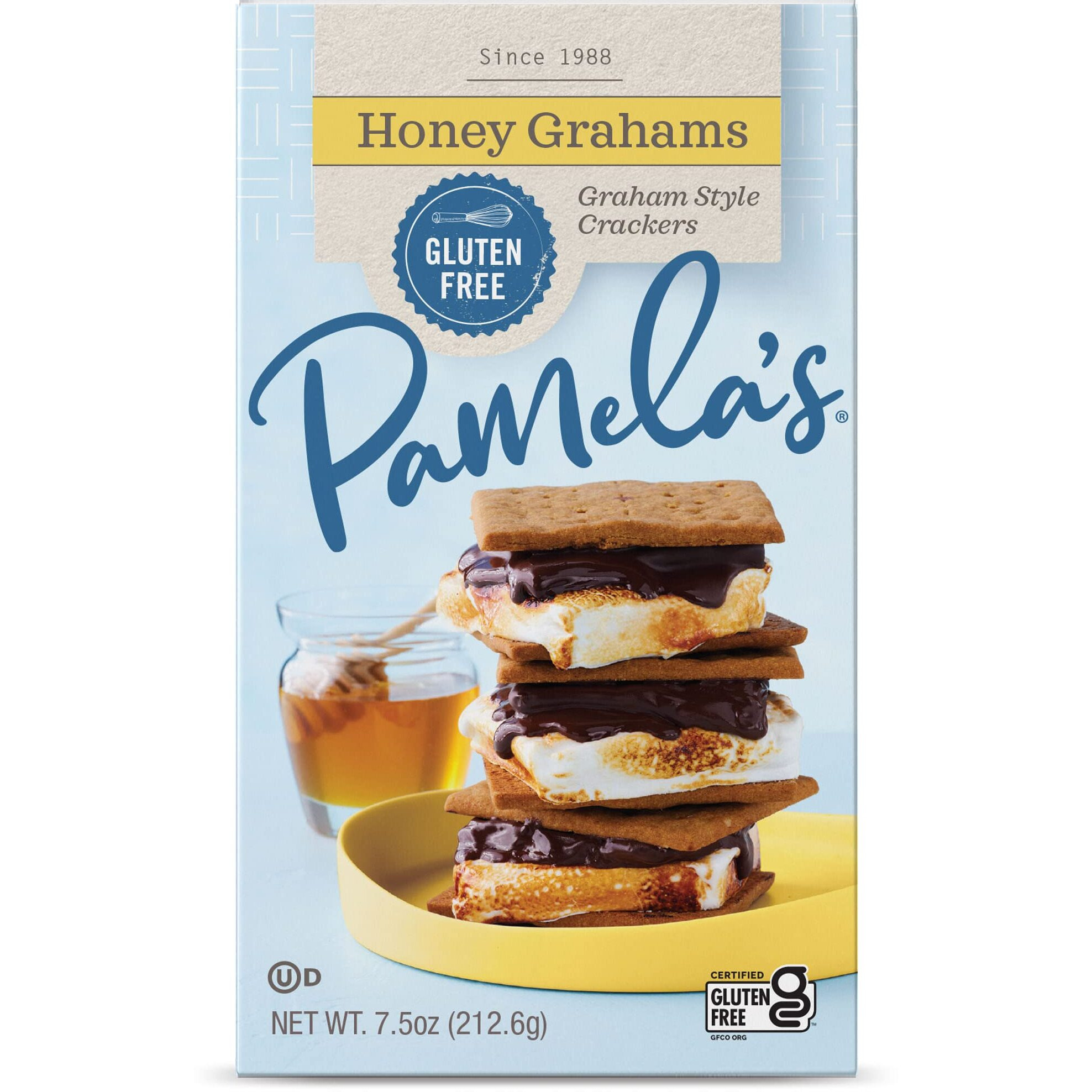 Pamela's Products Gluten Free Honey Graham Crackers, 7.5 Oz