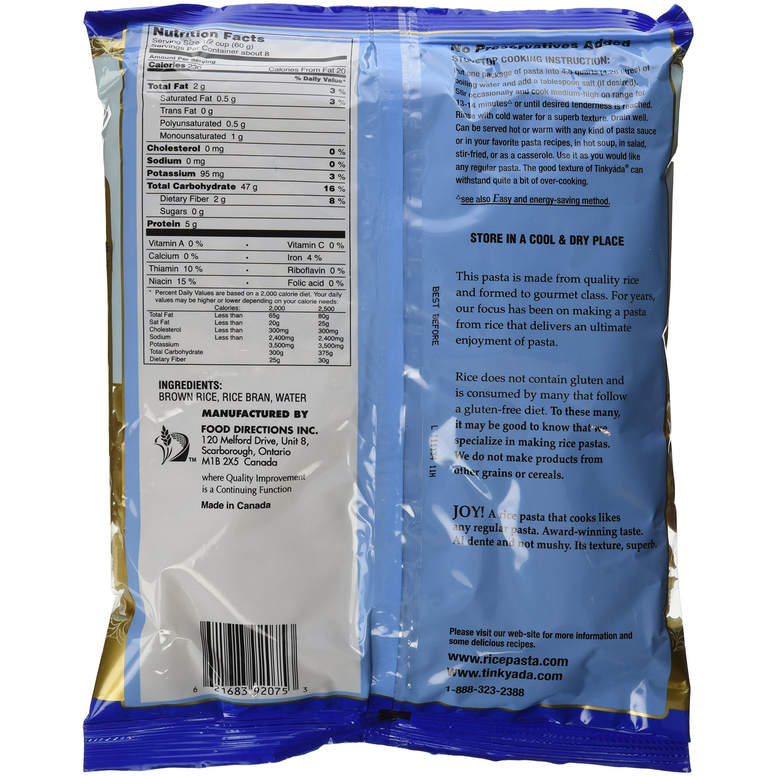 Tinkyada Brown Rice Pasta - Shells - Case Of 12 - 16 Oz