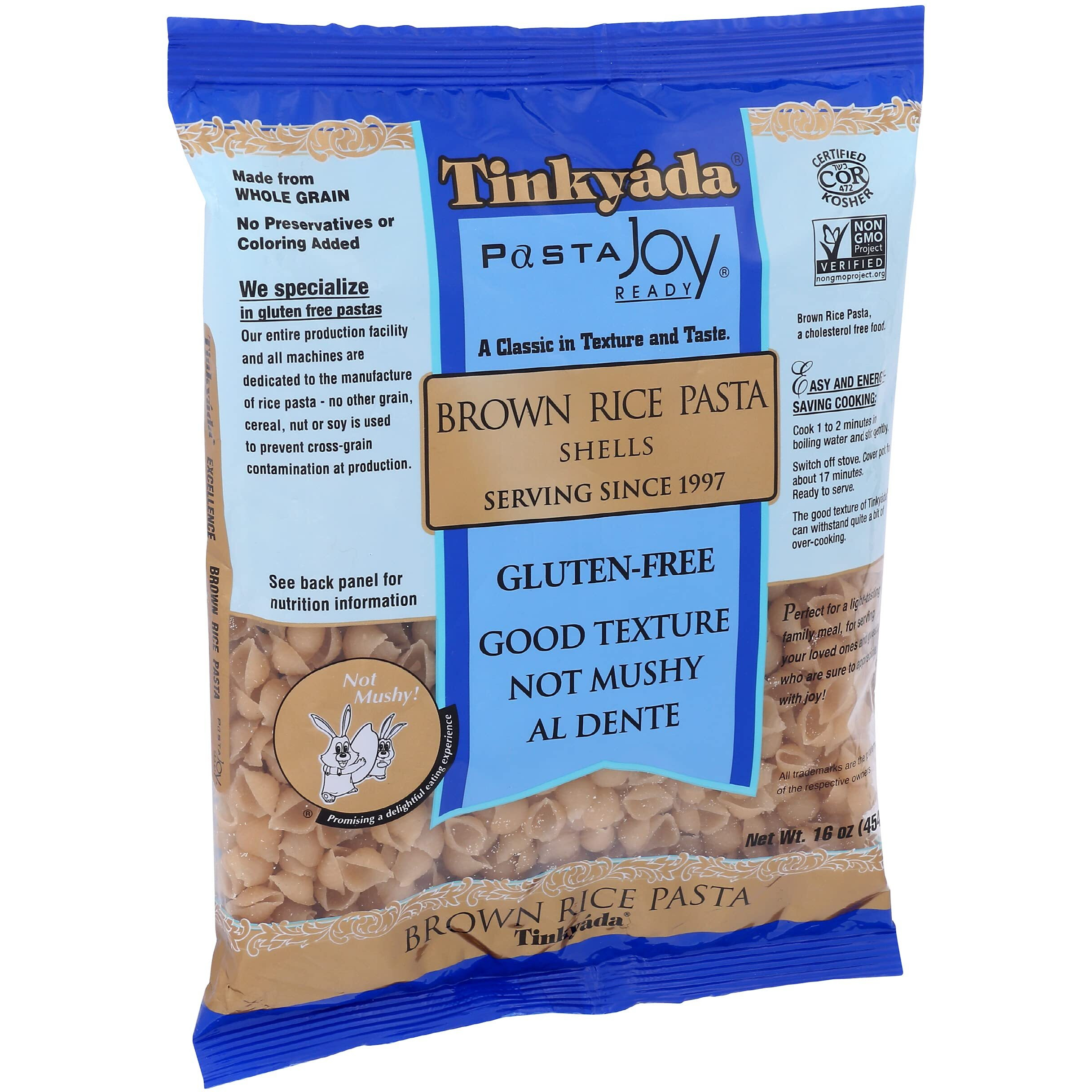 Tinkyada Brown Rice Pasta - Shells - Case Of 12 - 16 Oz