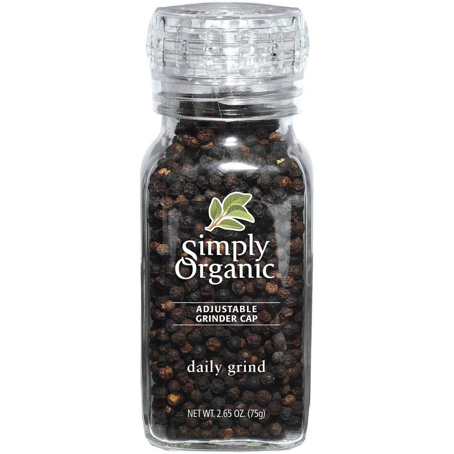 Simply Organic Daily Grind, Certified Organic | 2.65 Oz | Pack Of 6 | Piper Nigrum L.