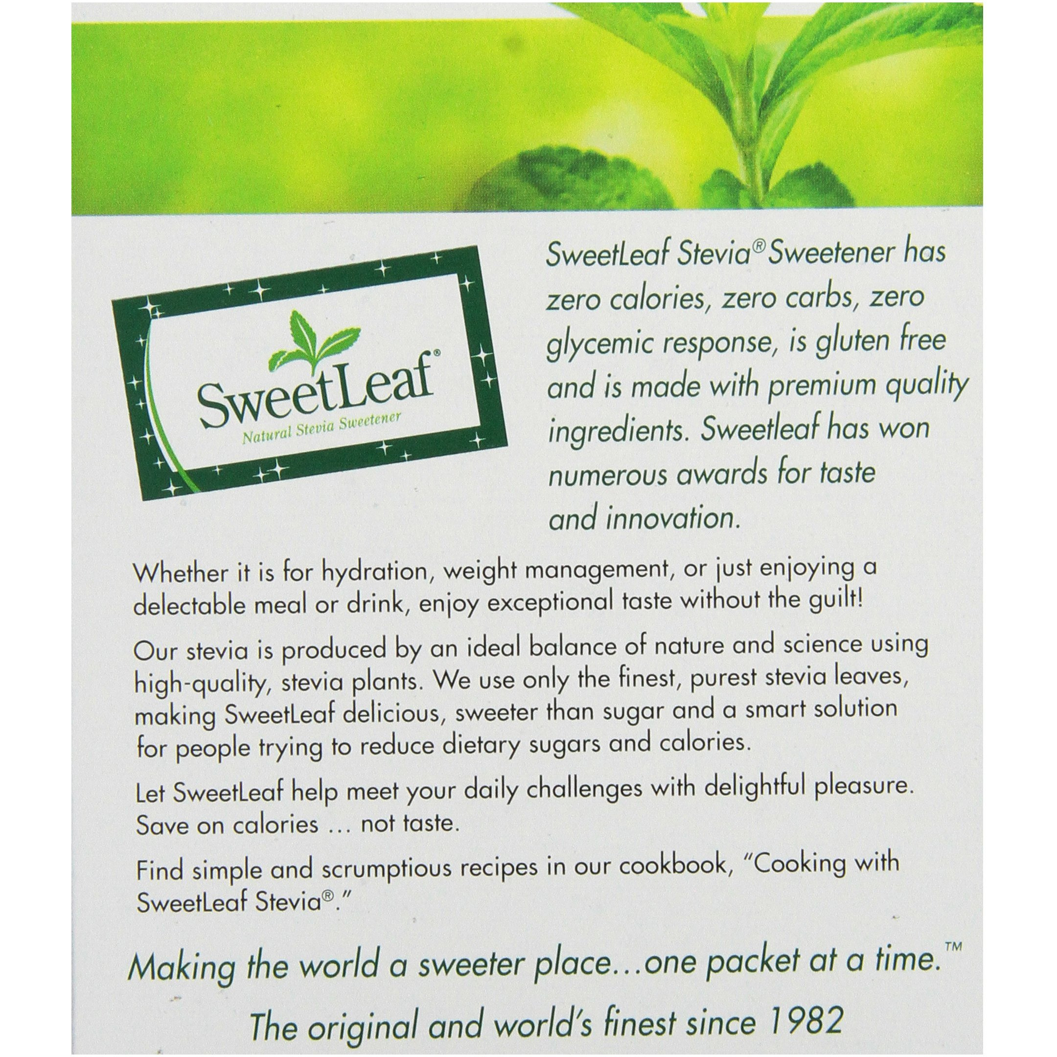 Sweetleaf Natural Stevia Sweetener, 35 Packets (Pack Of 4)