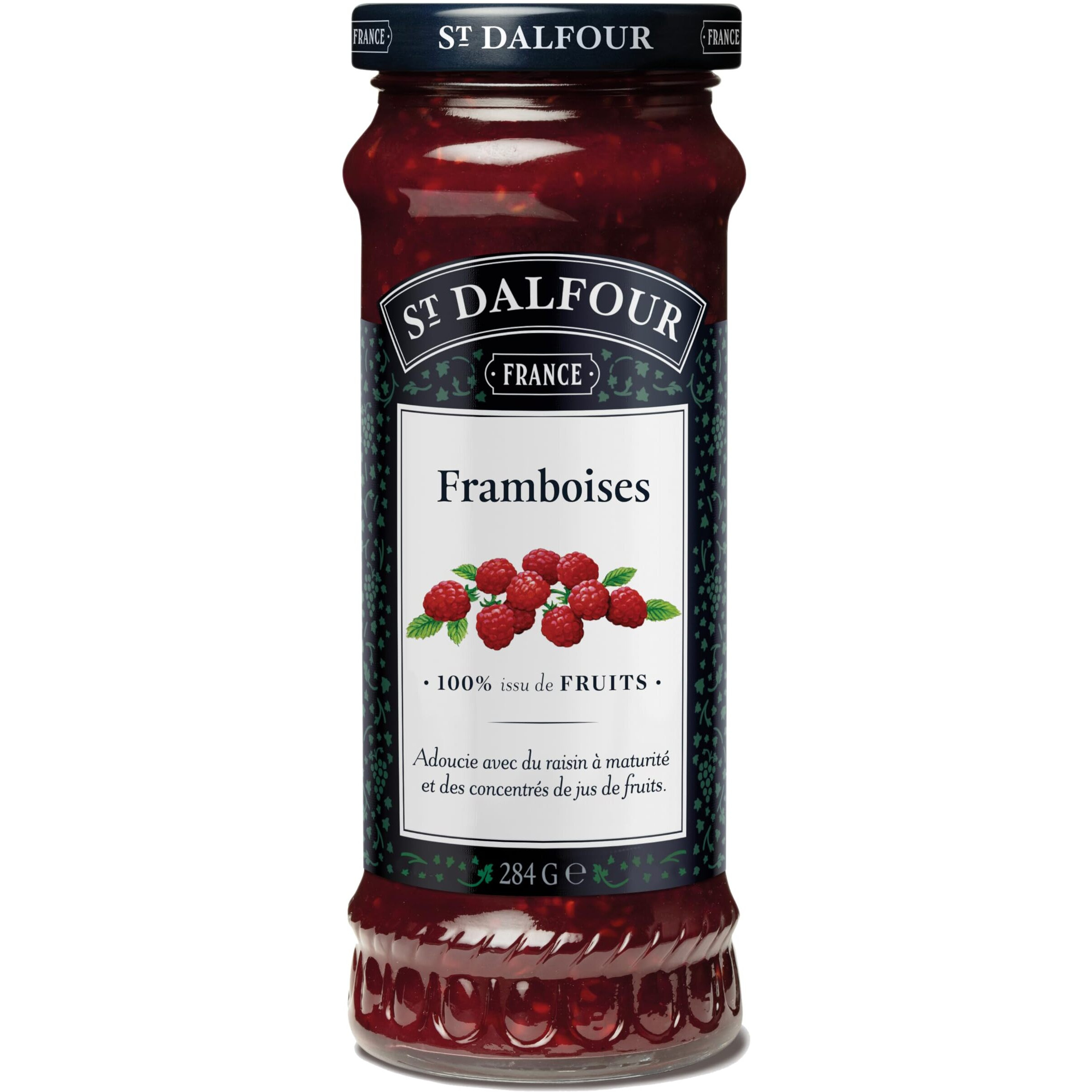 St. Dalfour Preserves, Red Raspberry, 10 Oz
