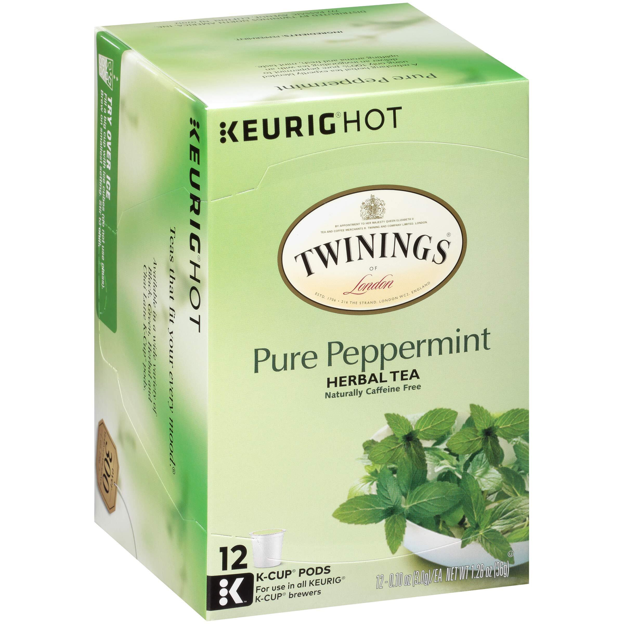 Twinings Of London Pure Peppermint Tea K-Cups For Keurig, 12 Count