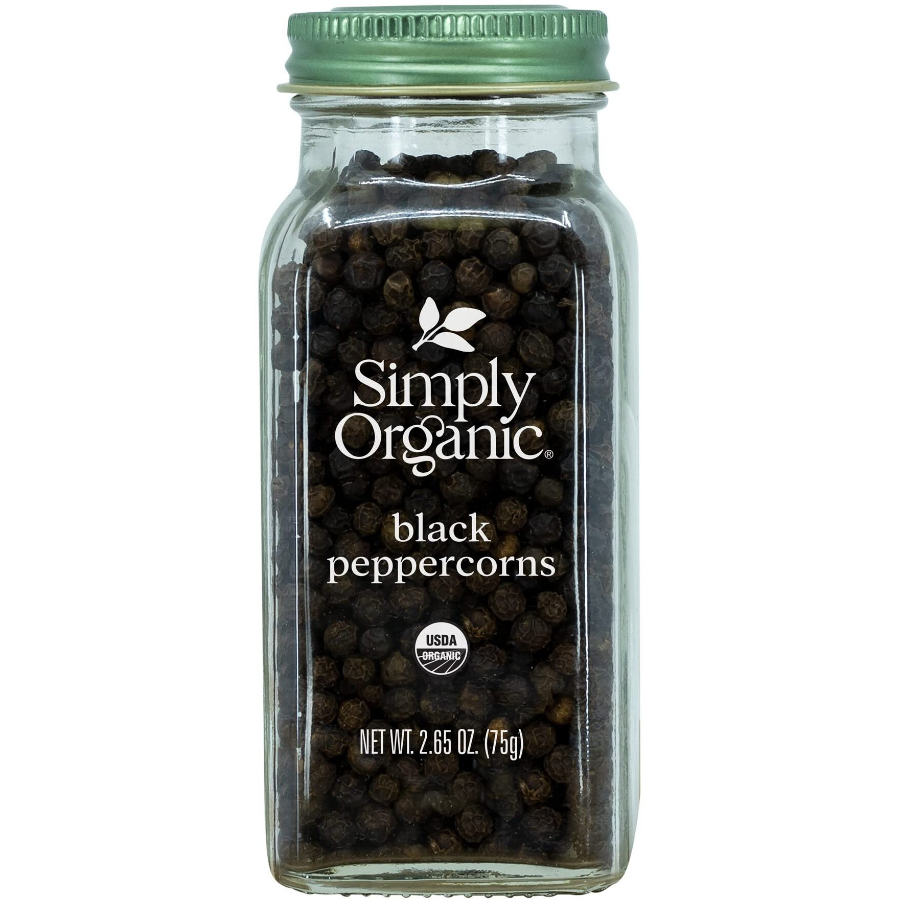 Simply Organic Whole Black Peppercorns, Certified Organic | 2.65 Oz | Pack Of 6 | Piper Nigrum L.