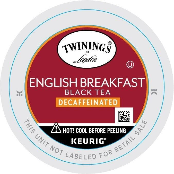 Twinings English Breakfast Tea K-Cups, Decaffeinated Black Tea - Lively And Refreshing Decaf Tea K-Cups For Keurig, 24 Count (Pack Of 3)