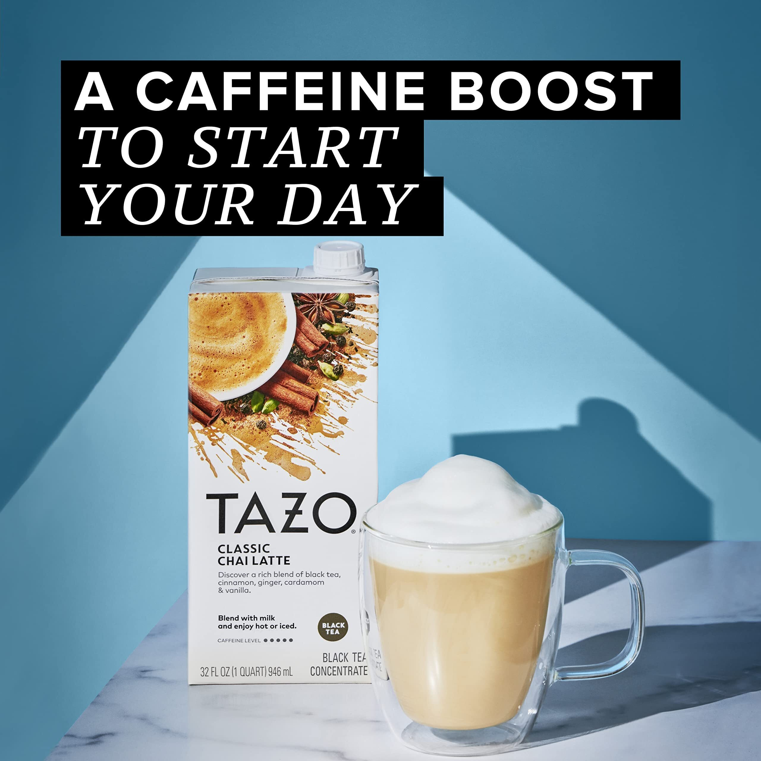 Tazo Concentrate Chai Latte Tea, 32 Fl Oz (Pack Of 6)