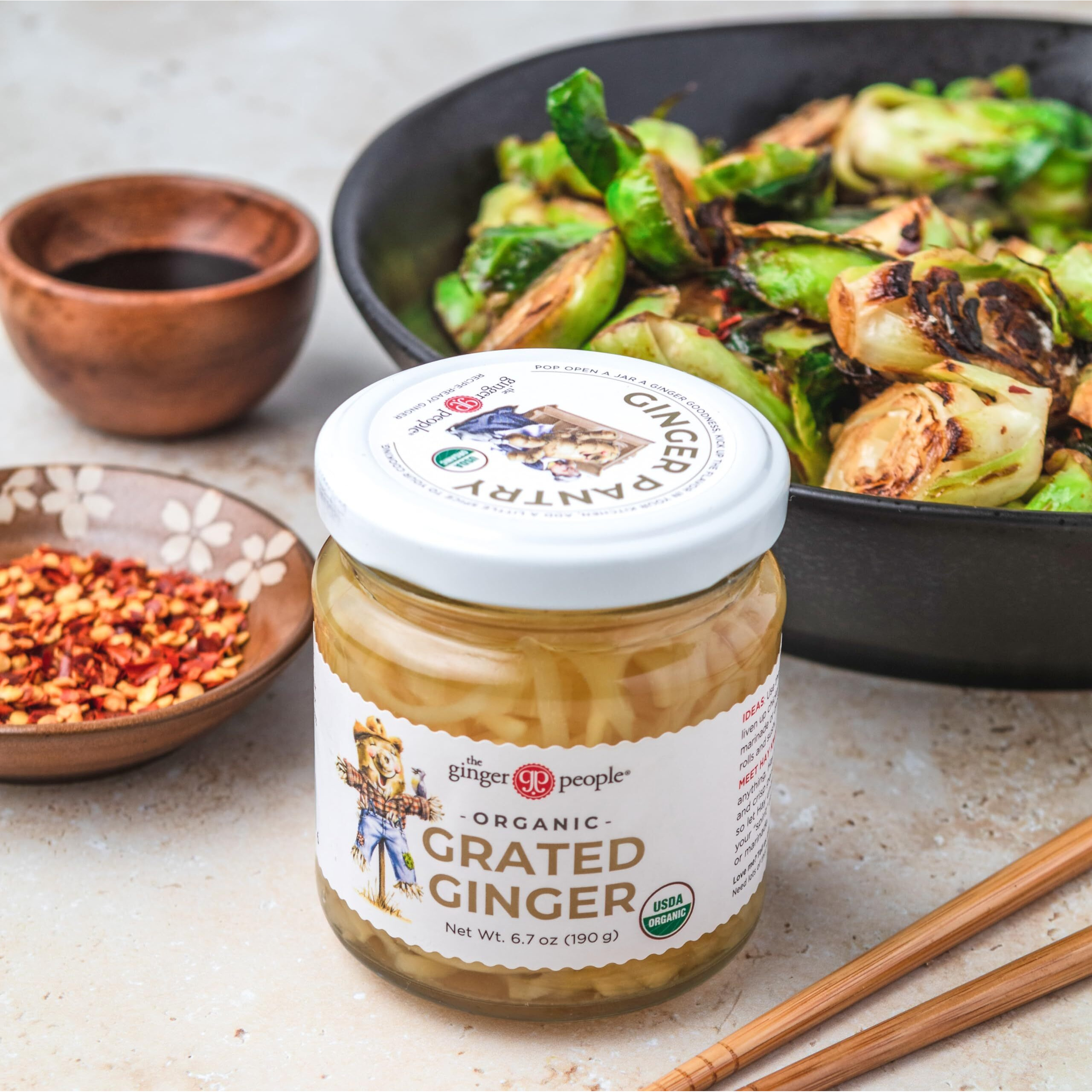 The Ginger People Organic Grated Ginger, 6.7000-Ounces (Pack Of 12)