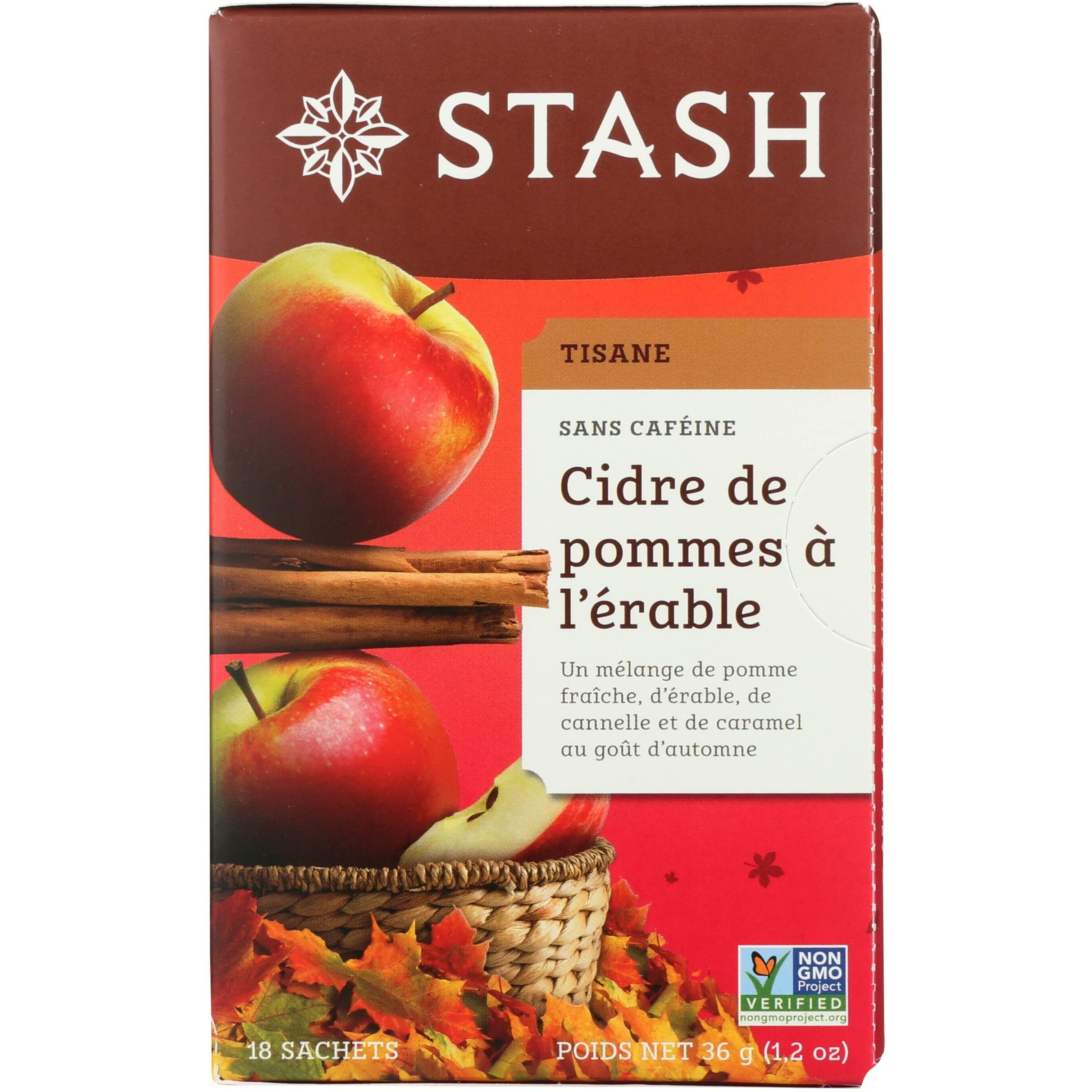 Stash Tea Tea Bag Maple Apple Cider, 18 Ct