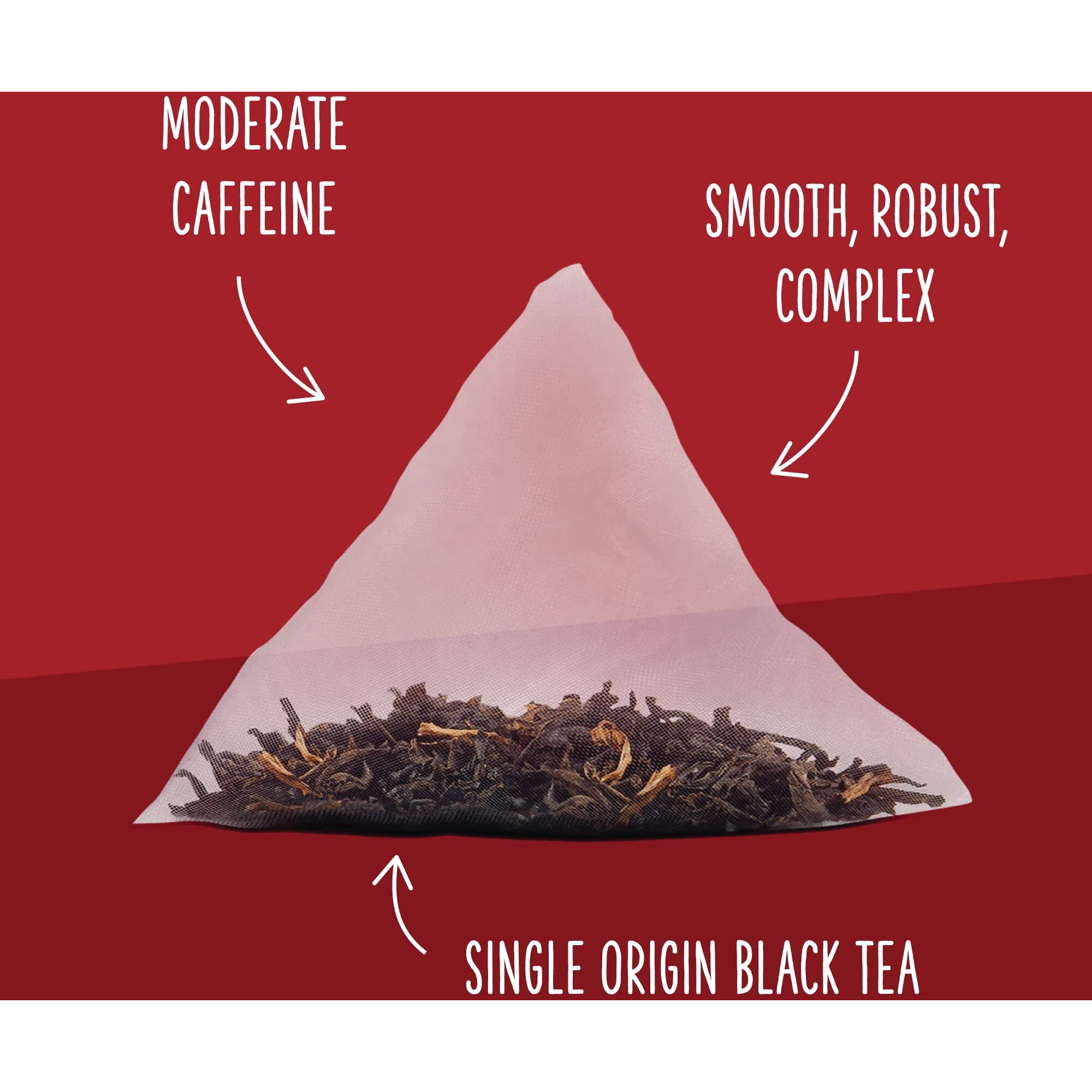 Two Leaves And A Bud Organic Assam Black Tea Bags, Whole Leaf Caffeinated Black Tea In Compostable Sachets, Delicious Plain Or With Milk, 15 Count (Pack Of 1)