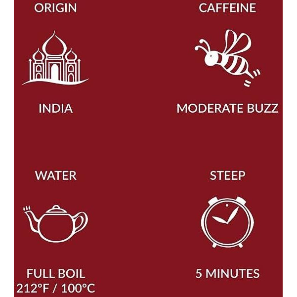 Two Leaves And A Bud Organic Assam Black Tea Bags, Whole Leaf Caffeinated Black Tea In Compostable Sachets, Delicious Plain Or With Milk, 15 Count (Pack Of 1)
