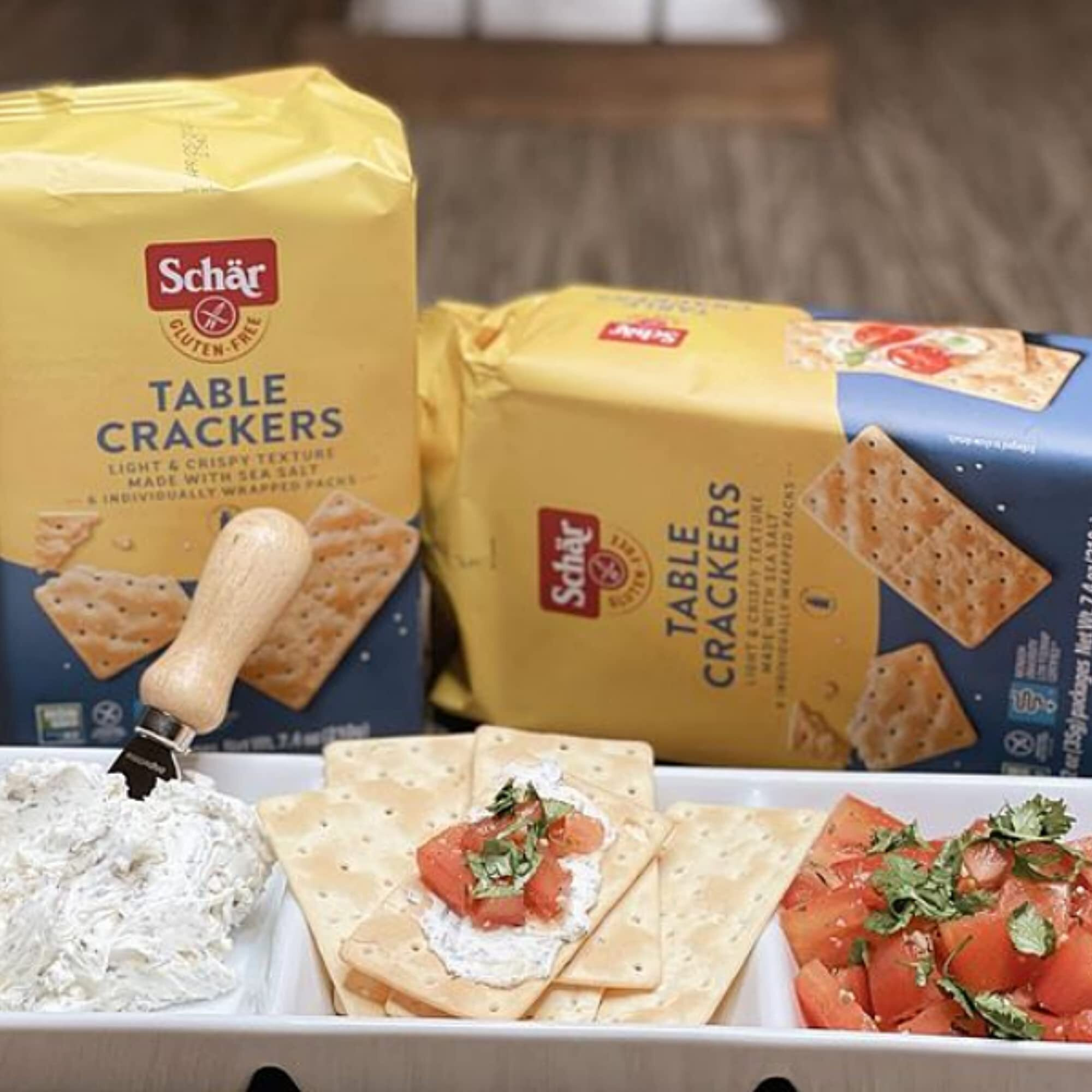Schar - Table Crackers - Certified Gluten Free - No Gmo's, Lactose, Or Wheat - (7.4 Oz) 3 Pack