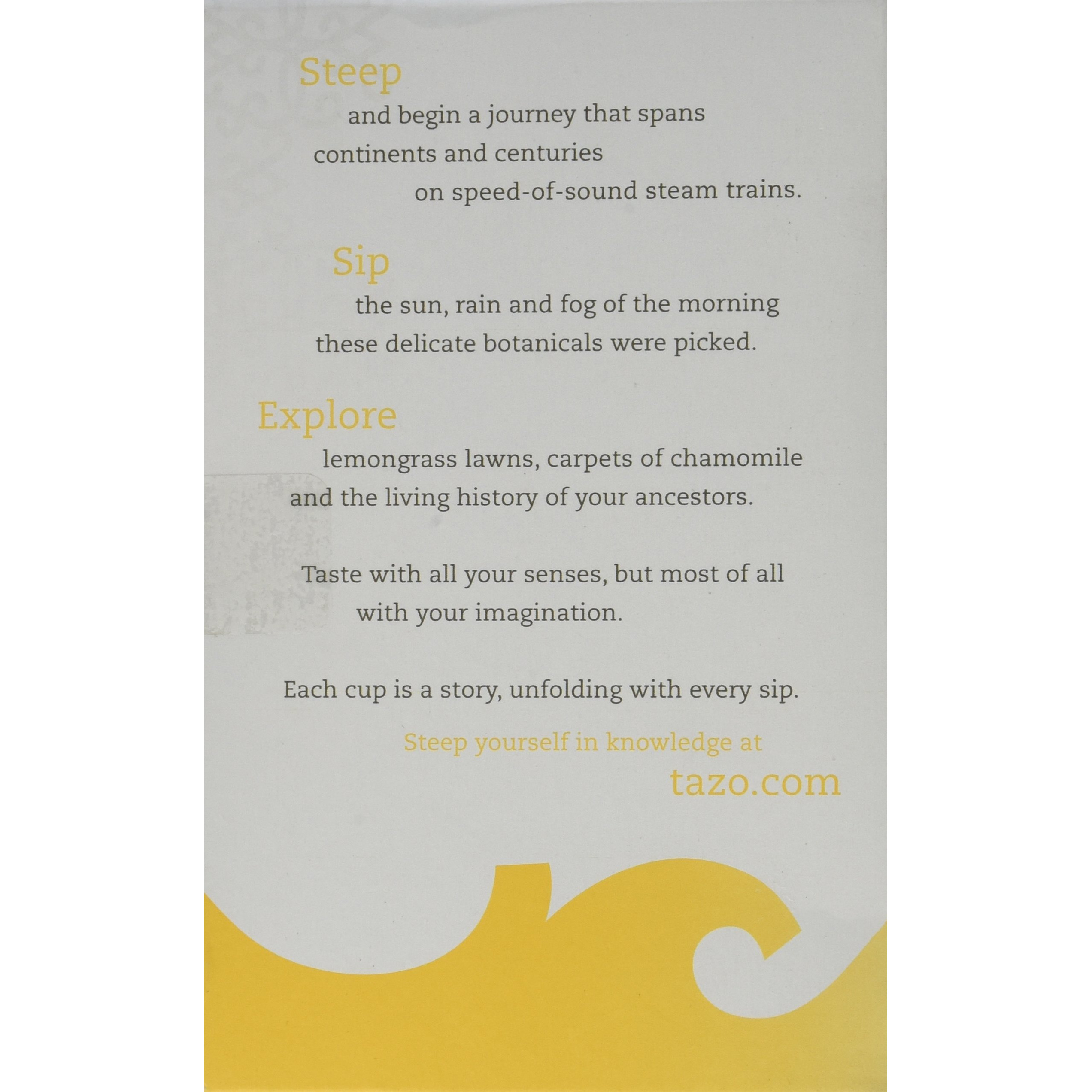 Tazo Herbal Infusion Tea-Calm Chamomile (Decaf), 20 Filter Bags
