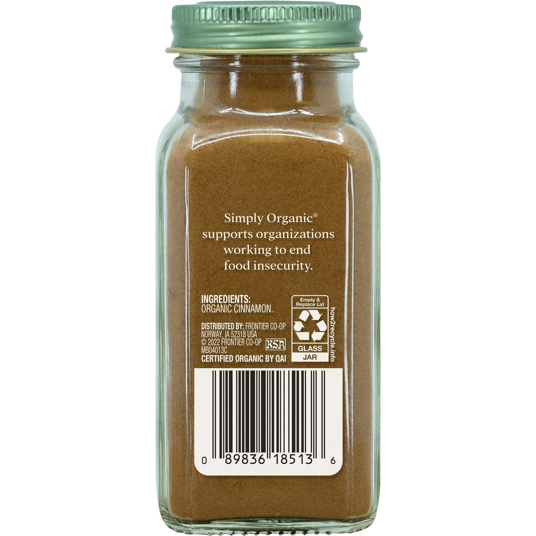 Simply Organic Ground Cinnamon, Certified Organic | 2.45 Oz | Cinnamomum Loureirii Nees