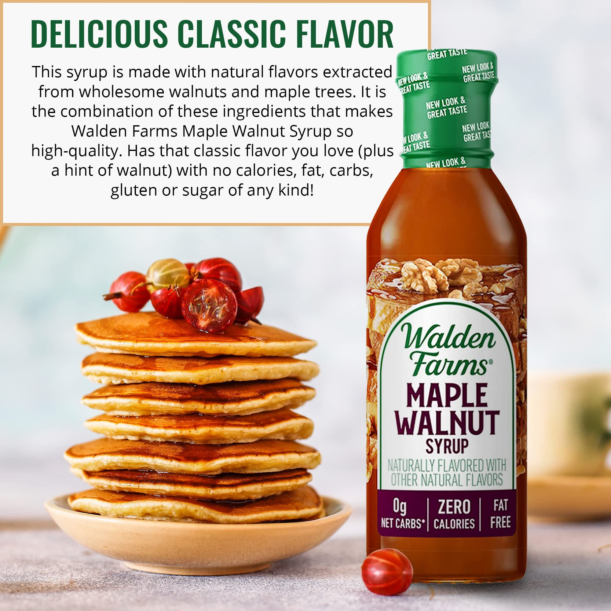 Walden Farms Calorie Free Maple Walnut Syrup 12 Oz