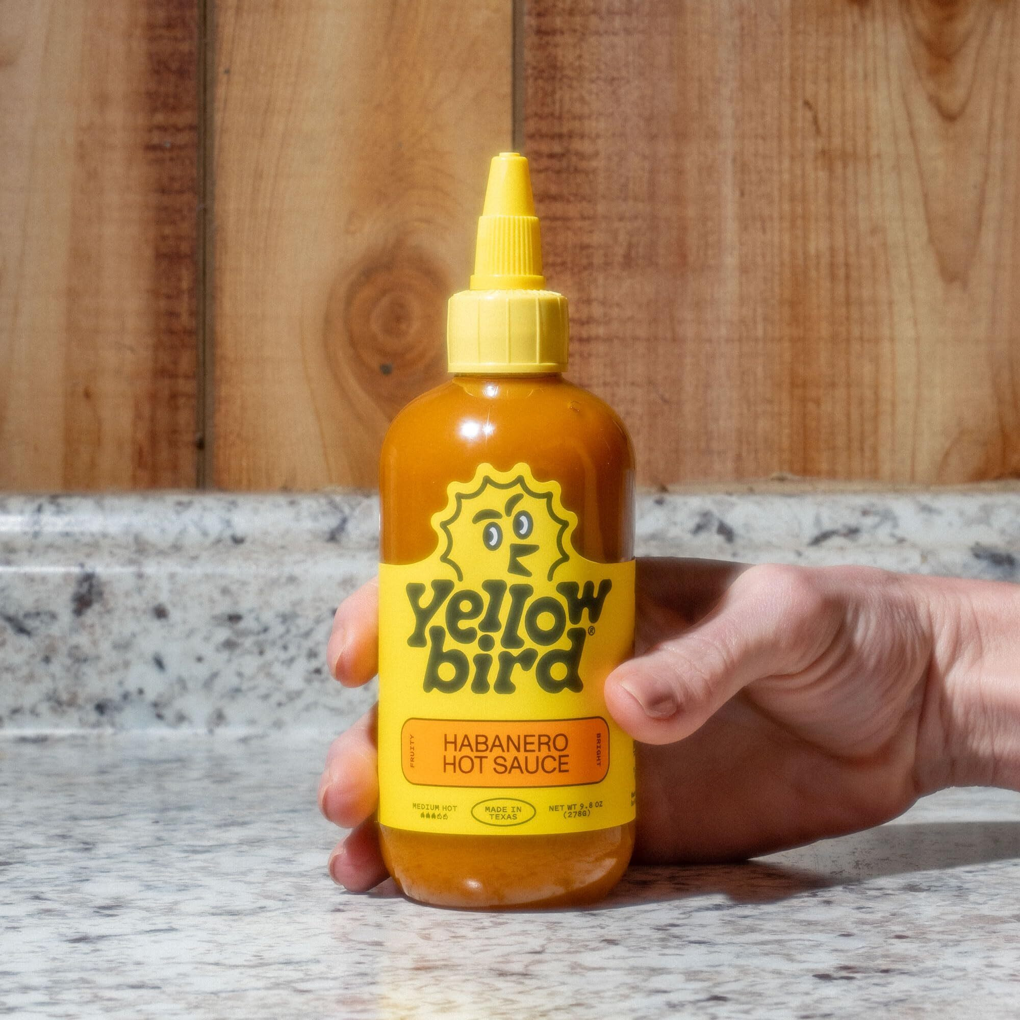 Hot Sauce By Yellowbird - With Habanero Peppers, Garlic, Carrots, And Tangerine - Plant-Based, Gluten Free, Non-Gmo - Homegrown In Austin - 9.8 Oz