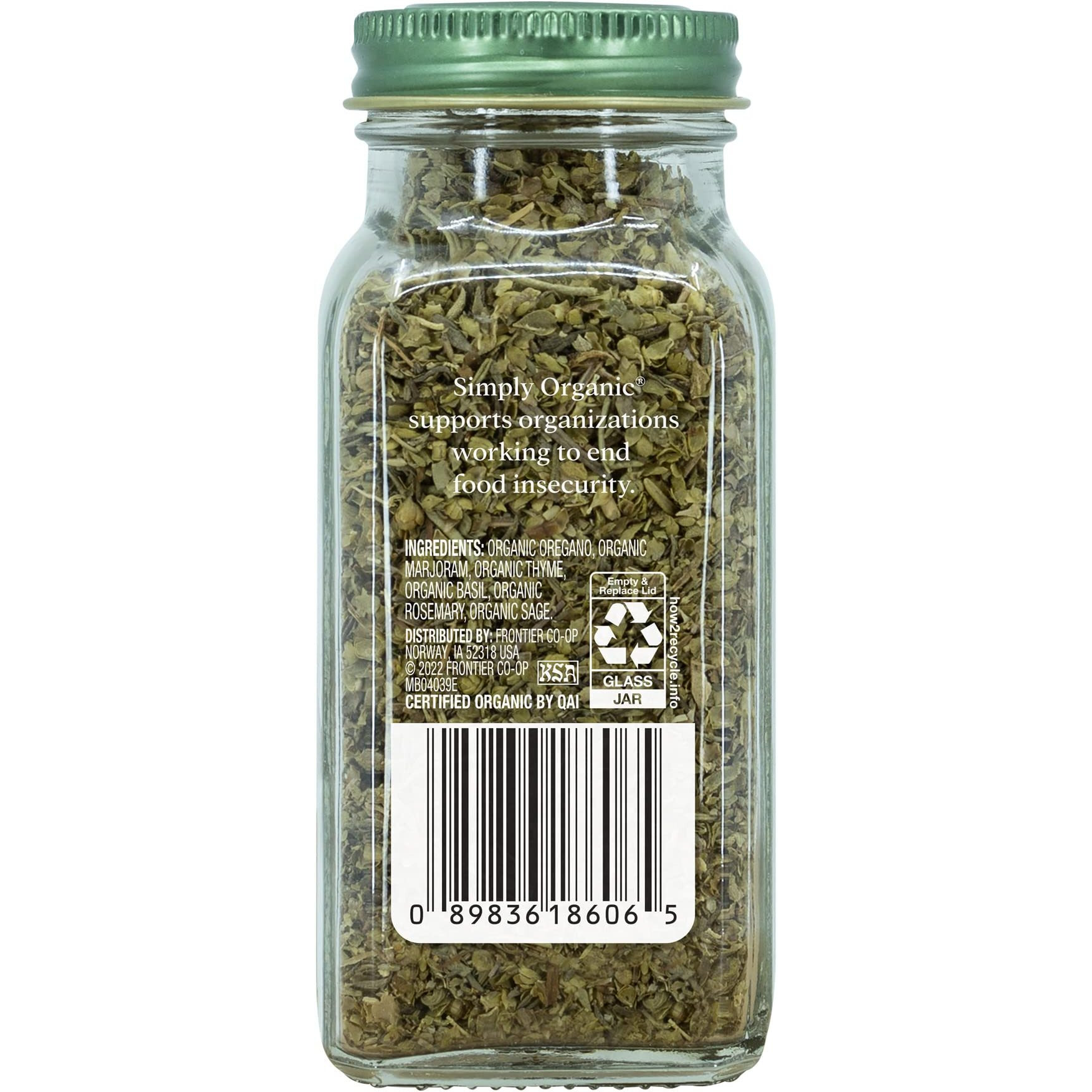 Simply Organic Italian Seasoning, Certified Organic | 0.95 Oz | Pack Of 2