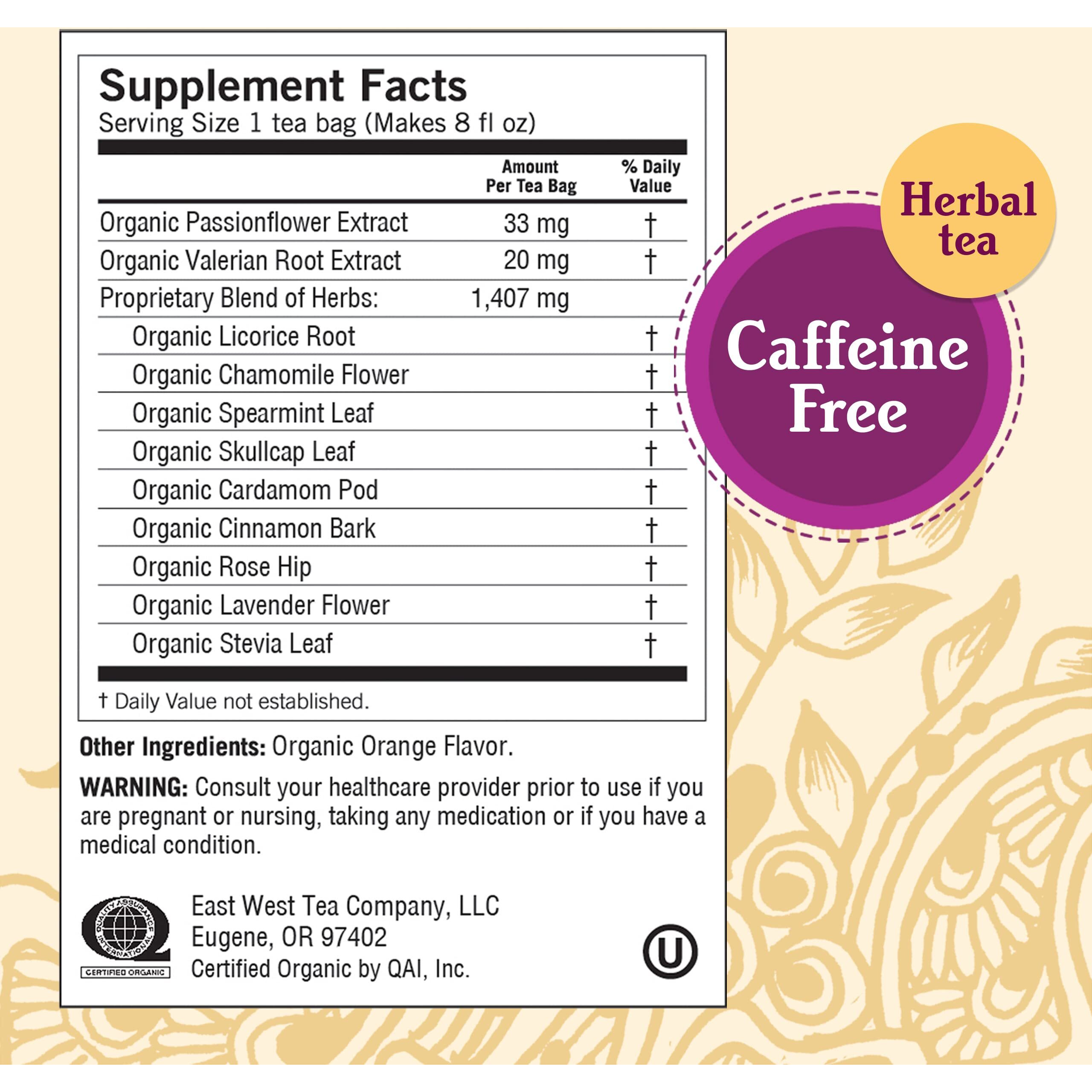 Yogi Tea - Bedtime (6 Pack) - Supports A Good Nights Sleep - Tea With Passionflower, Chamomile, Valerian Root, And Lavender - 96 Organic Herbal Tea Bags