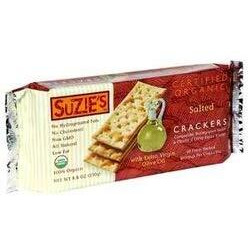 Suzie's, Organic Saltines Crackers, Salted W/ Extra Virgin Olive Oil, Healthy Gourmet Baked Snack Goodies For Adults & Children - 3 Pack, 8.8Oz Each