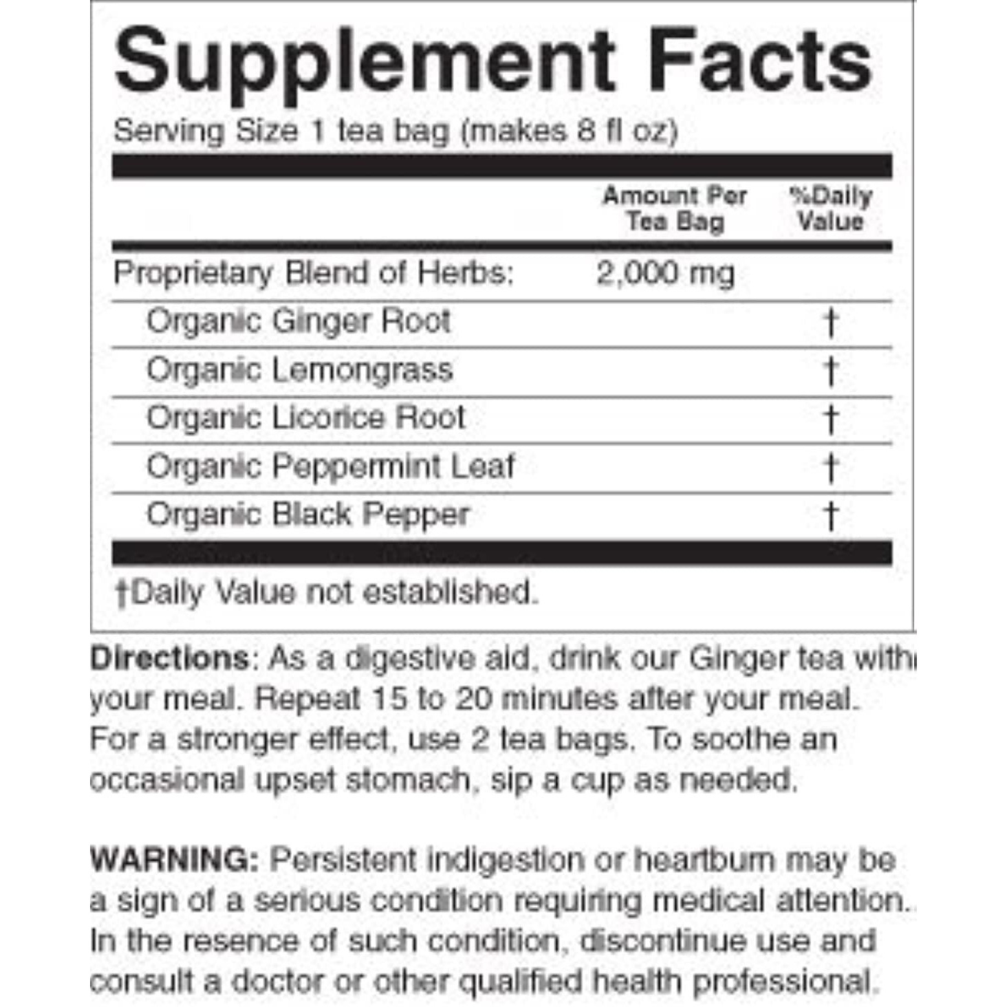 Ginger Tea Organic Yogi Teas 16 Count (Pack Of 3)
