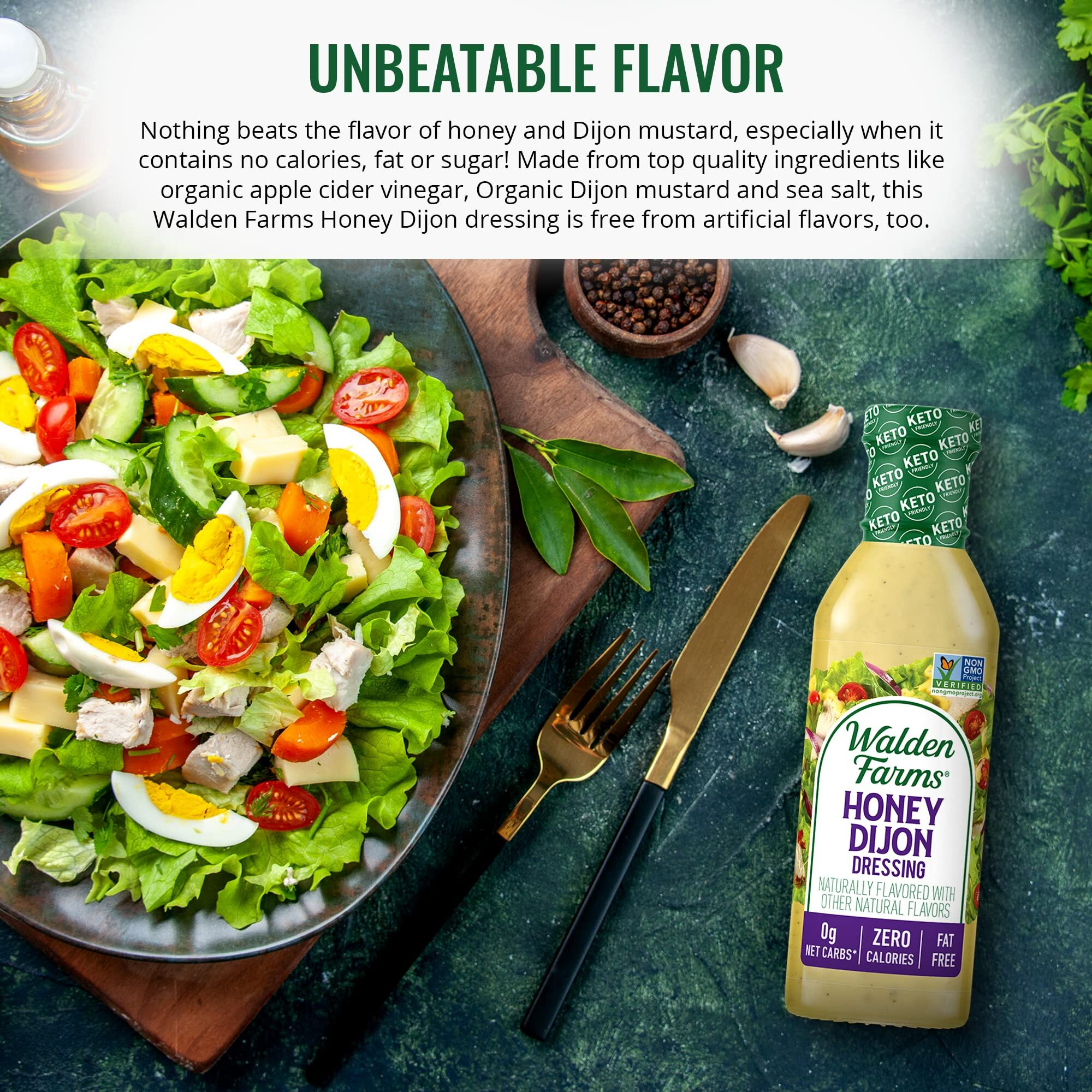 Walden Farms Salad Dressings, 12 Oz, Honey Dijon