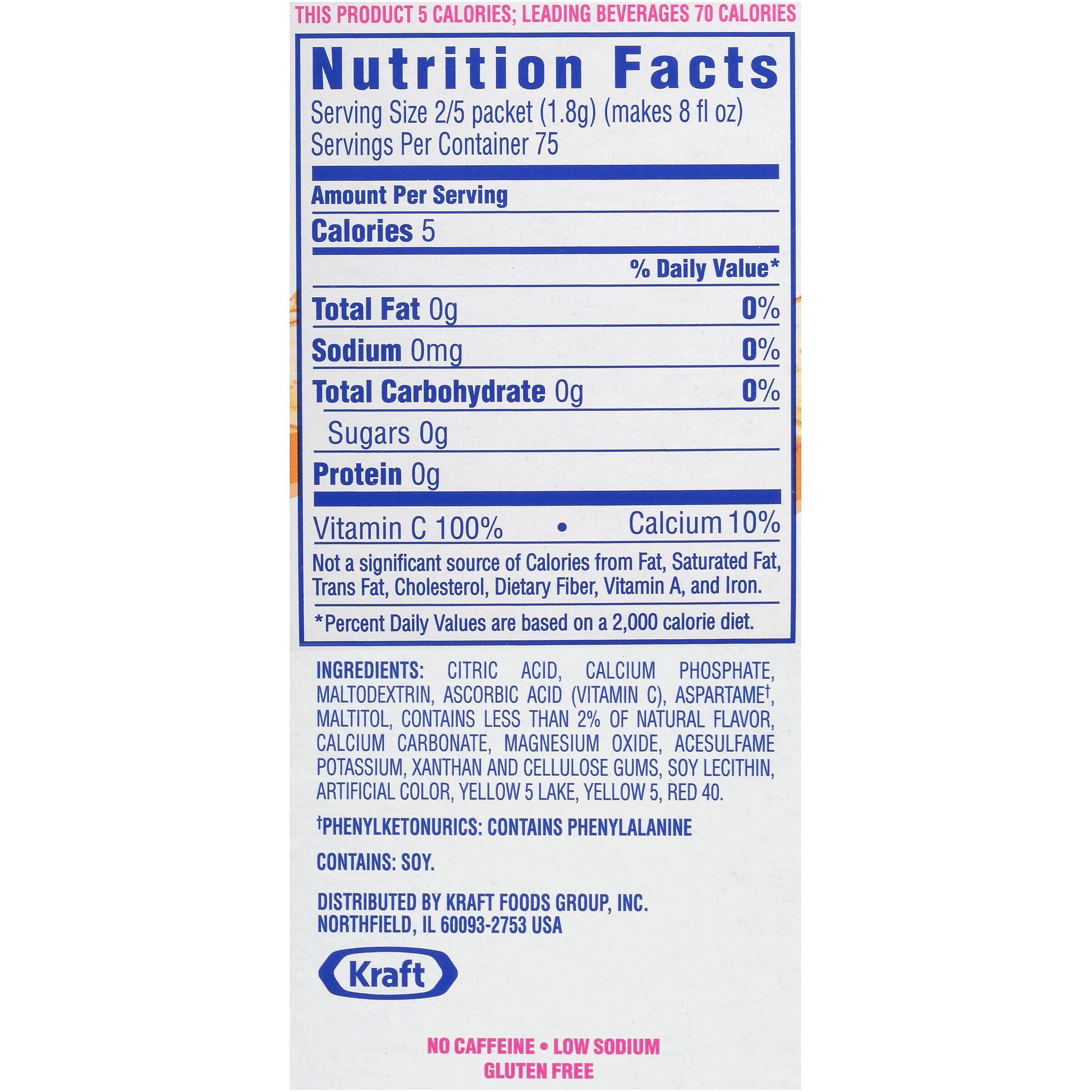 Crystal Light On The Go Drink Mix, Sunrise Classic Orange - 30 Count, 0.17Oz