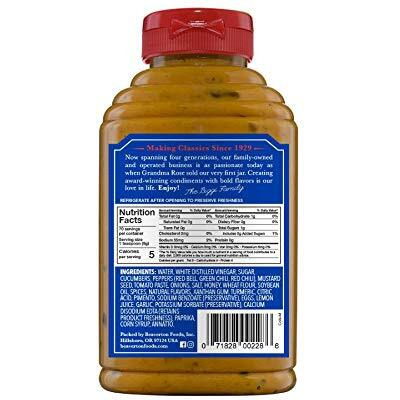 Beaver Coney Island Hot Dog Mustard, 12.5 Ounce Squeeze Bottle (Pack Of 6)