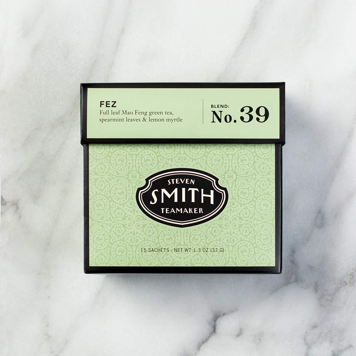 Smith Teamaker Fez Blend No. 39 (Full Leaf Green Tea), 1.3 Oz, 15 Bags