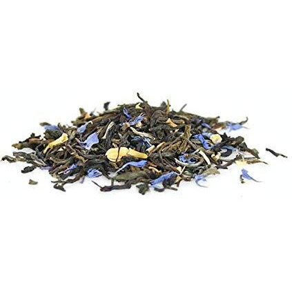 Justea Purple Jasmine | Loose Leaf Purple Tea | Tin With Hand Carved Tea Spoon | 40+ Cups (3.2Oz) | Low Caffeine | Award-Winning | Fair Trade | Non-Gmo