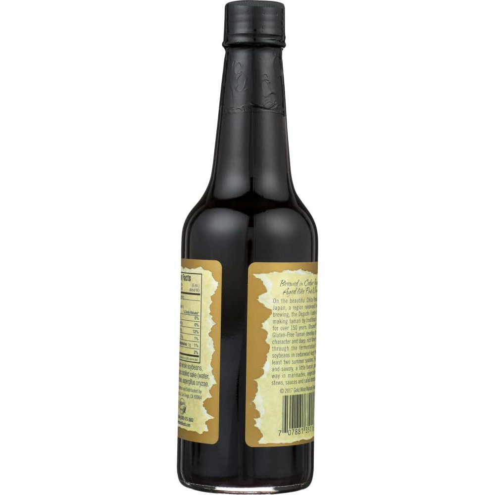 Ohsawa Organic Tamari, 100% Wheat-Free, Traditionally Brewed In Cedar Kegs For Extra Flavor - Japanese Soy Sauce, Low - Sodium, Gluten-Free, Vegan, Kosher - 10 Oz